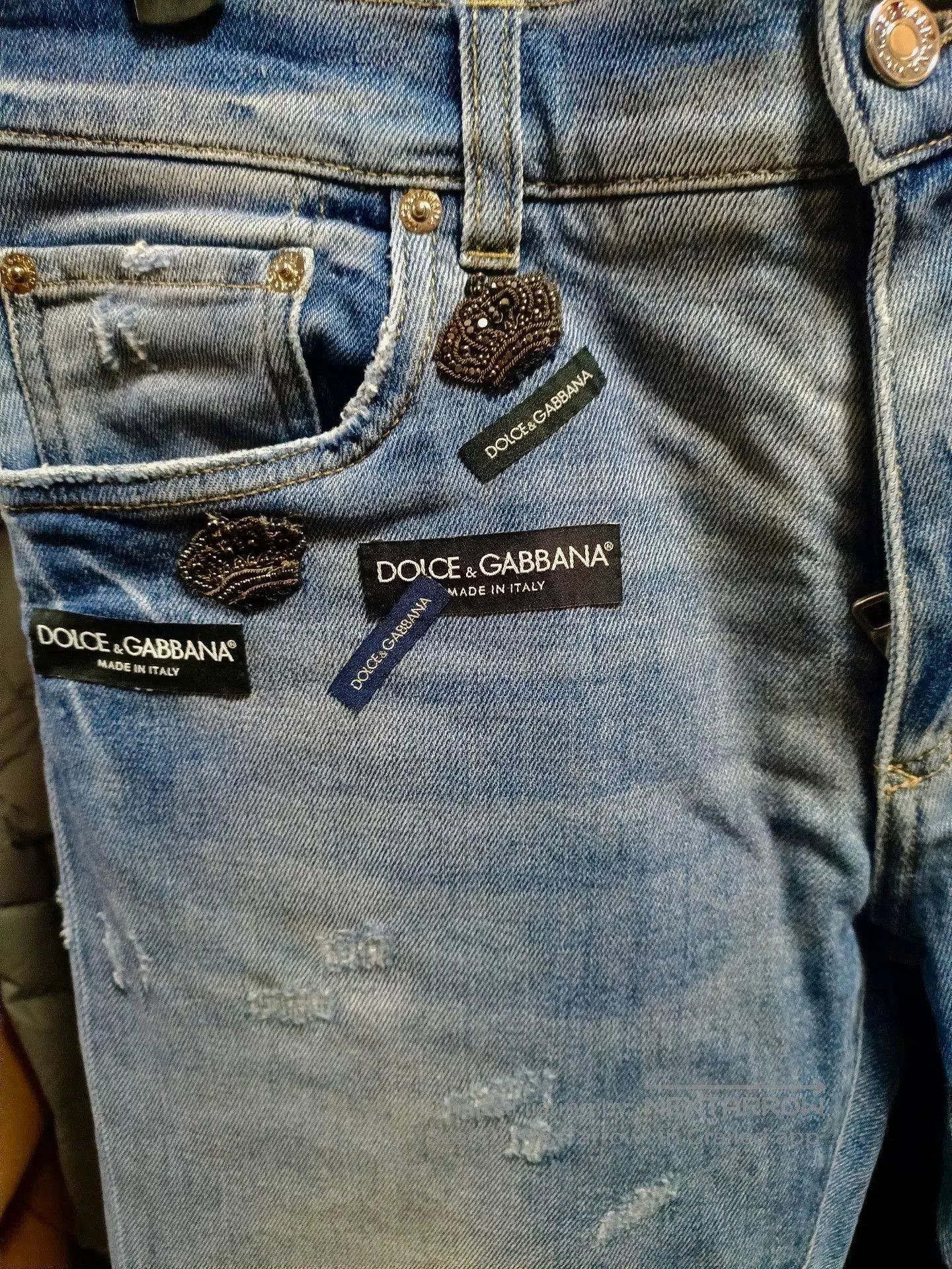 Dolce & Gabbana Dolce & Gabbana Crown Logo Jeans. Size US 32 / EU 48 - 3 Thumbnail
