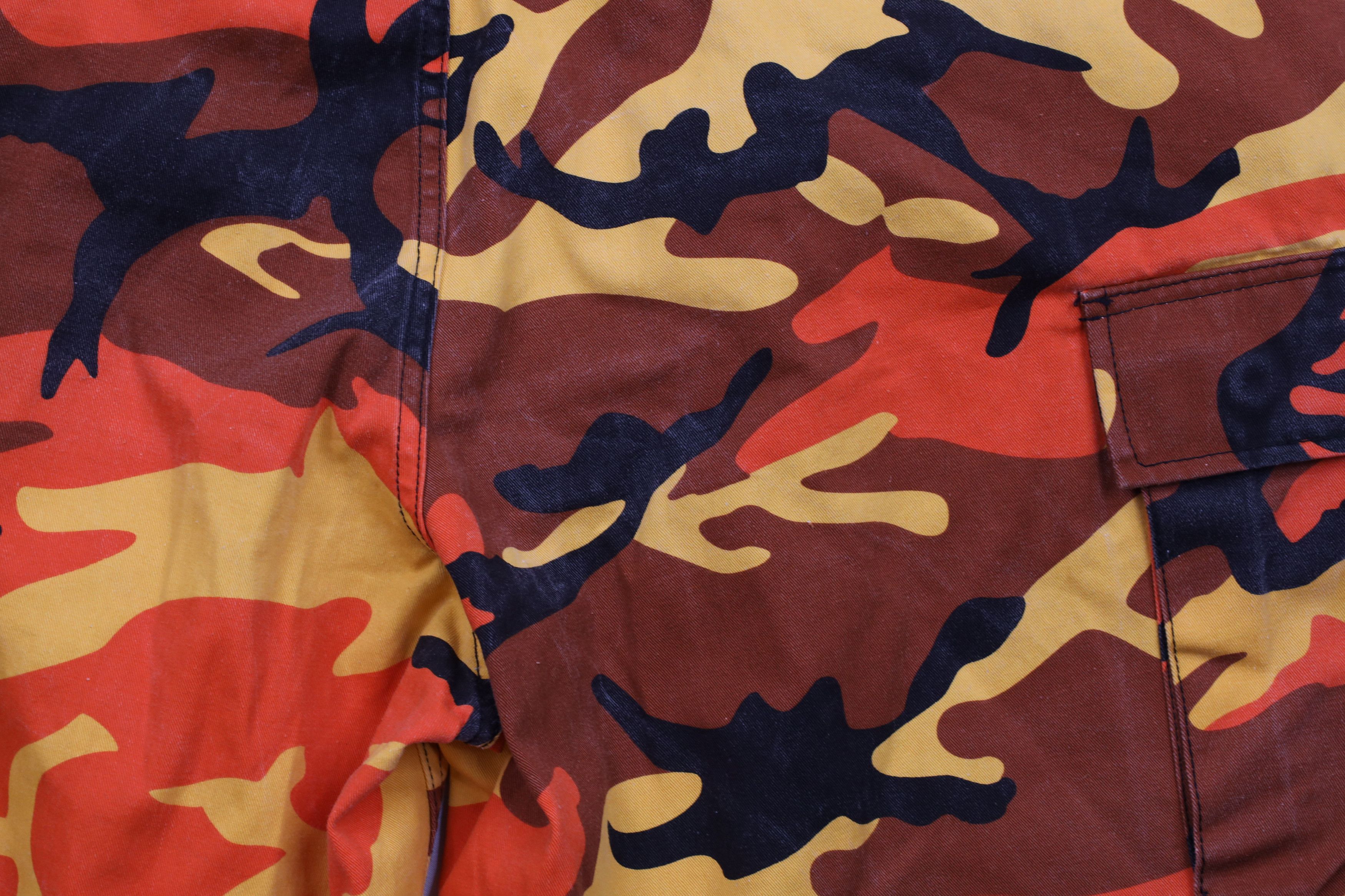 Rothco × Vintage Vintage Rothco Military BDU Camouflage Cargo Shorts Orange Size US 36 / EU 52 - 15 Thumbnail
