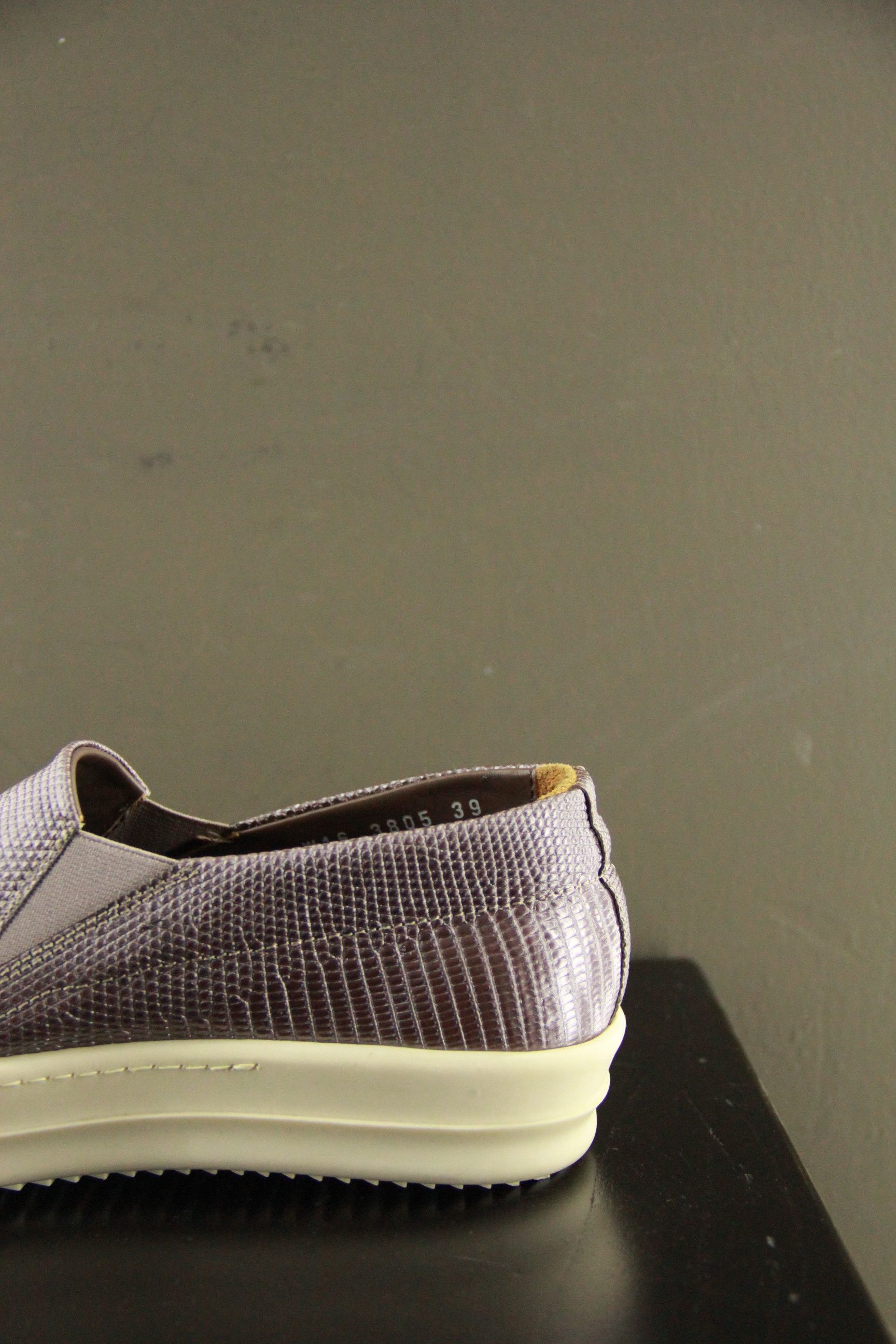 Rick Owens Rick Owens Rose Gold Lizard Skin Slip-Ons Size US 6 / EU 39 - 9 Thumbnail