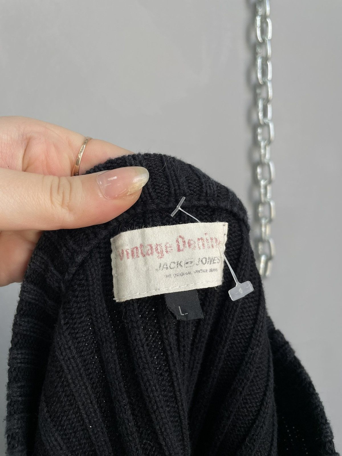 If Six Was Nine If six was nine style y2k Black Ribbed Knit Sweater Size L Size US L / EU 52-54 / 3 - 10 Thumbnail