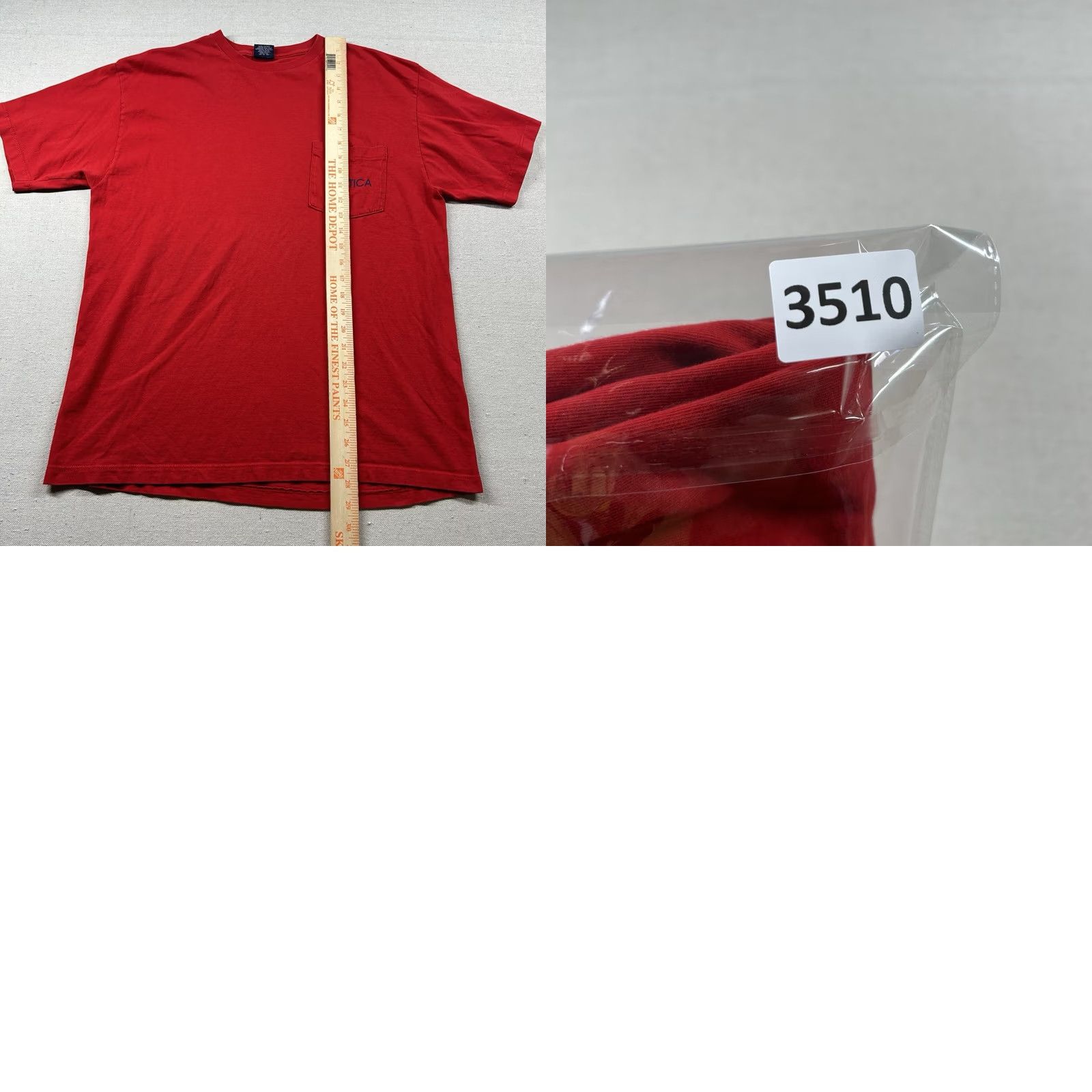 Nautica VINTAGE Nautica Shirt Mens M Pocket Tee Flags 2-Sided Made USA Graphic Red Size US M / EU 48-50 / 2 - 8 Thumbnail