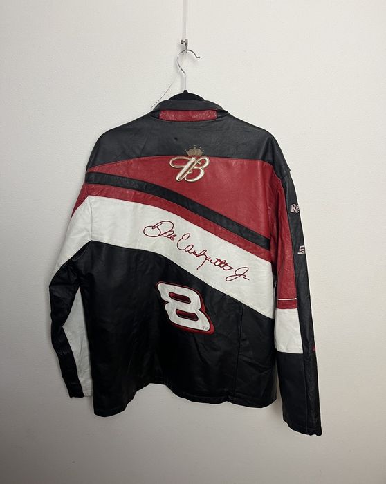 Budweiser Chase Authentics Budweiser Nascar leather jacket Grailed