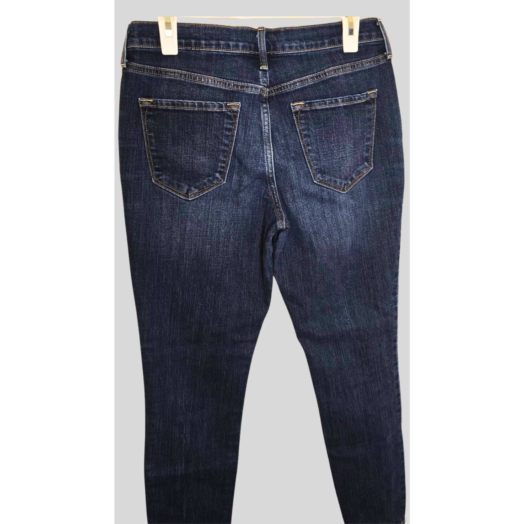 Old Navy Old Navy Curvy Skinny Jeans Womens 6R Mid Rise Dark Wash Str Size 28" / US 6 / IT 42 - 4 Thumbnail