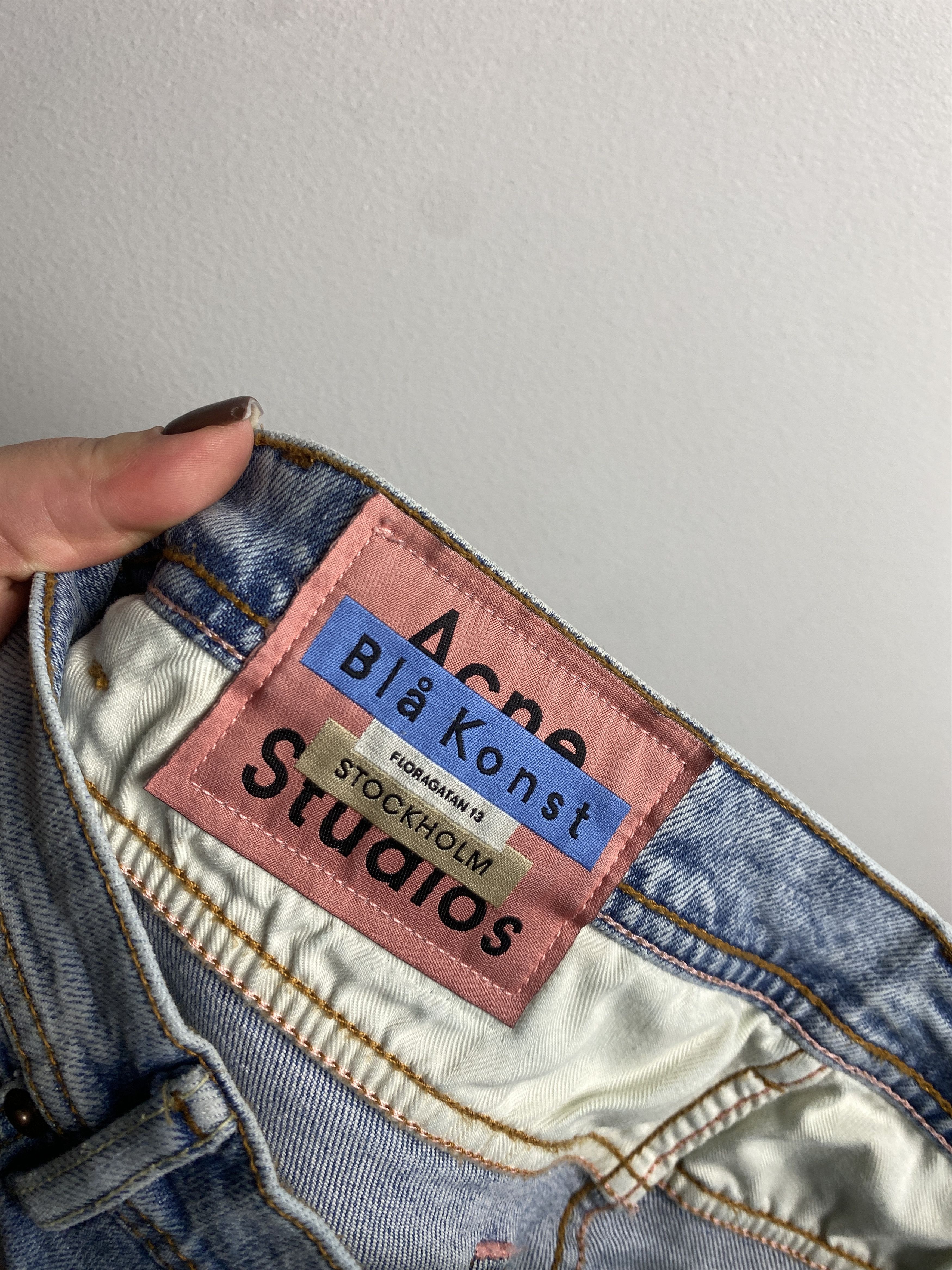 Acne Studios Acne Studios Bla Konst North Marble Wash denim jeans pants Size US 31 - 5 Thumbnail