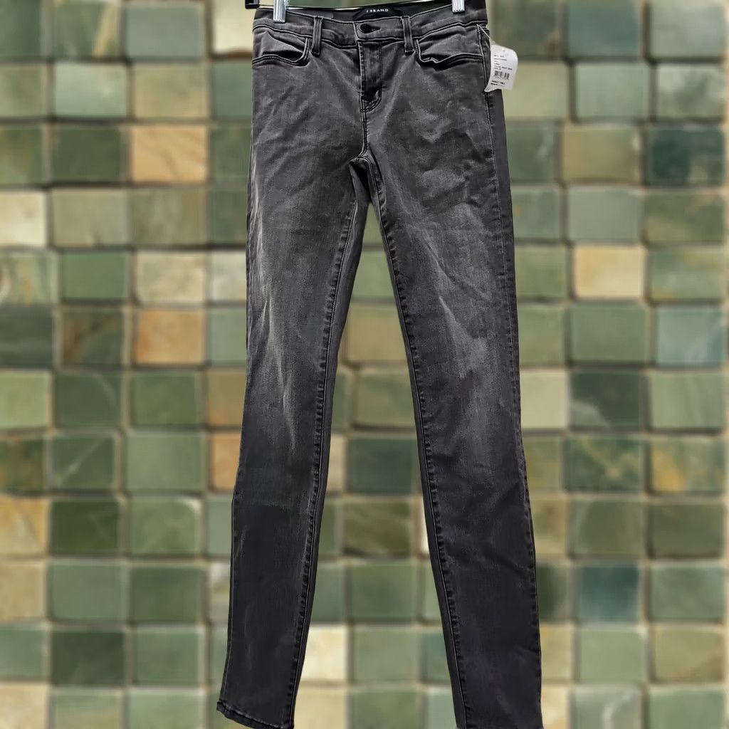 J Brand J Brand Photo Ready Jeans Slim Skinny MID Rise Stretch Black 25 Size 42" / US 20 - 1 Thumbnail
