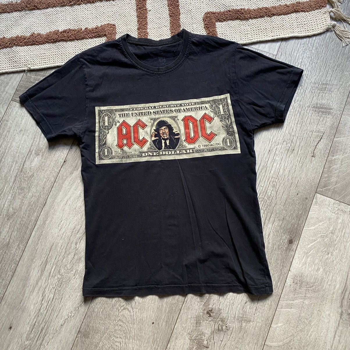 Band Tees VINTAGE AC/DC ROCK BAND ONE DOLLAR PRINT T SHIRT Size US S / EU 44-46 / 1 - 1 Thumbnail