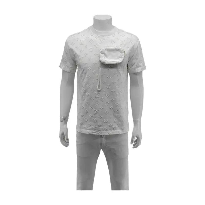 Louis Vuitton Louis Vuitton Summer White Cotton Short Sleeve T-Shirt 0089 Size US S / EU 44-46 / 1 - 1 Thumbnail