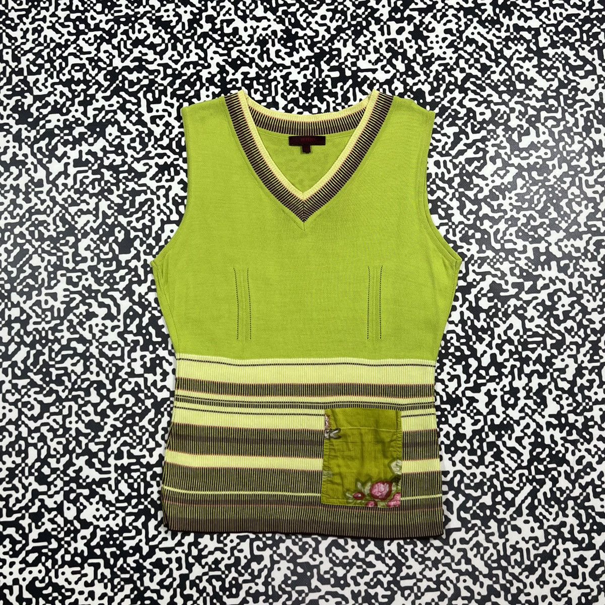 Kenzo Vintage Y2K Kenzo Luxury Retro Style Floral Casual Tank Top Size S / US 4 / IT 40 - 3 Thumbnail