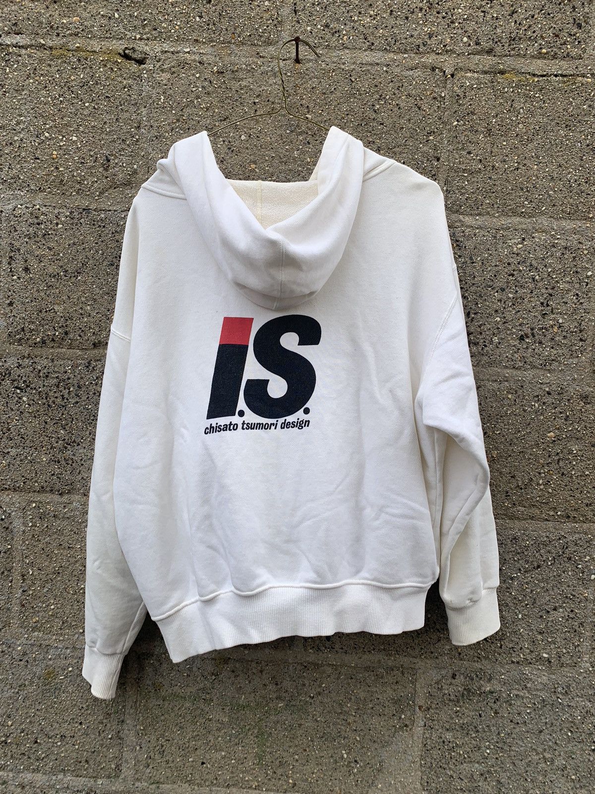 image of Is Issey Miyake Hoodie in White, Men's (Size XS)