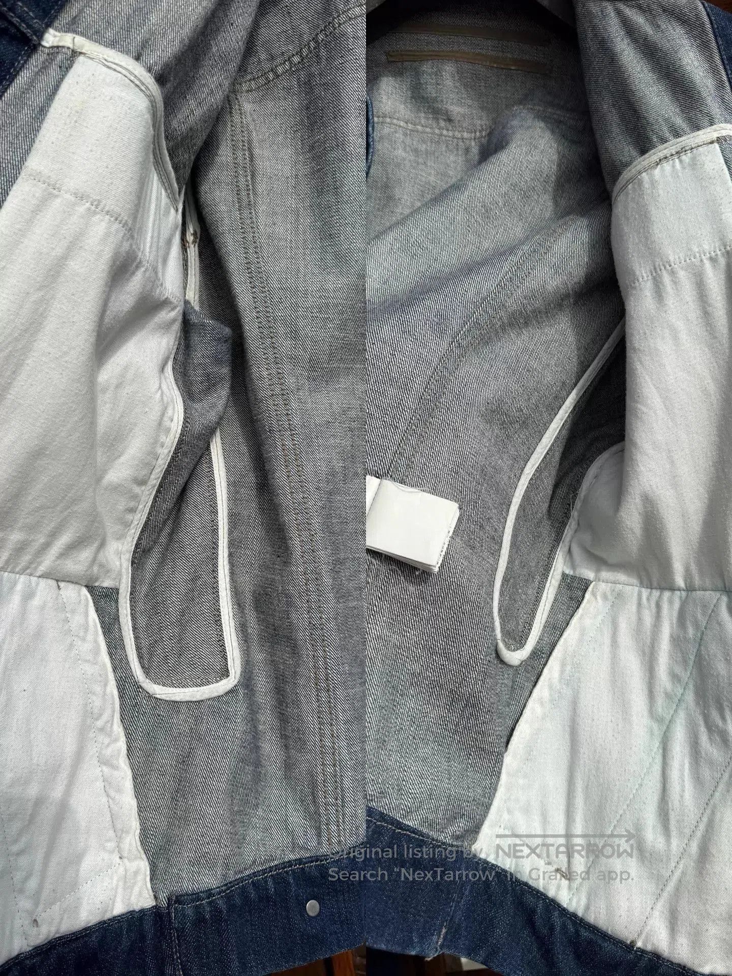 Rick Owens Blue Denim Jacket with Chest Pockets . Size US M / EU 48-50 / 2 - 8 Thumbnail