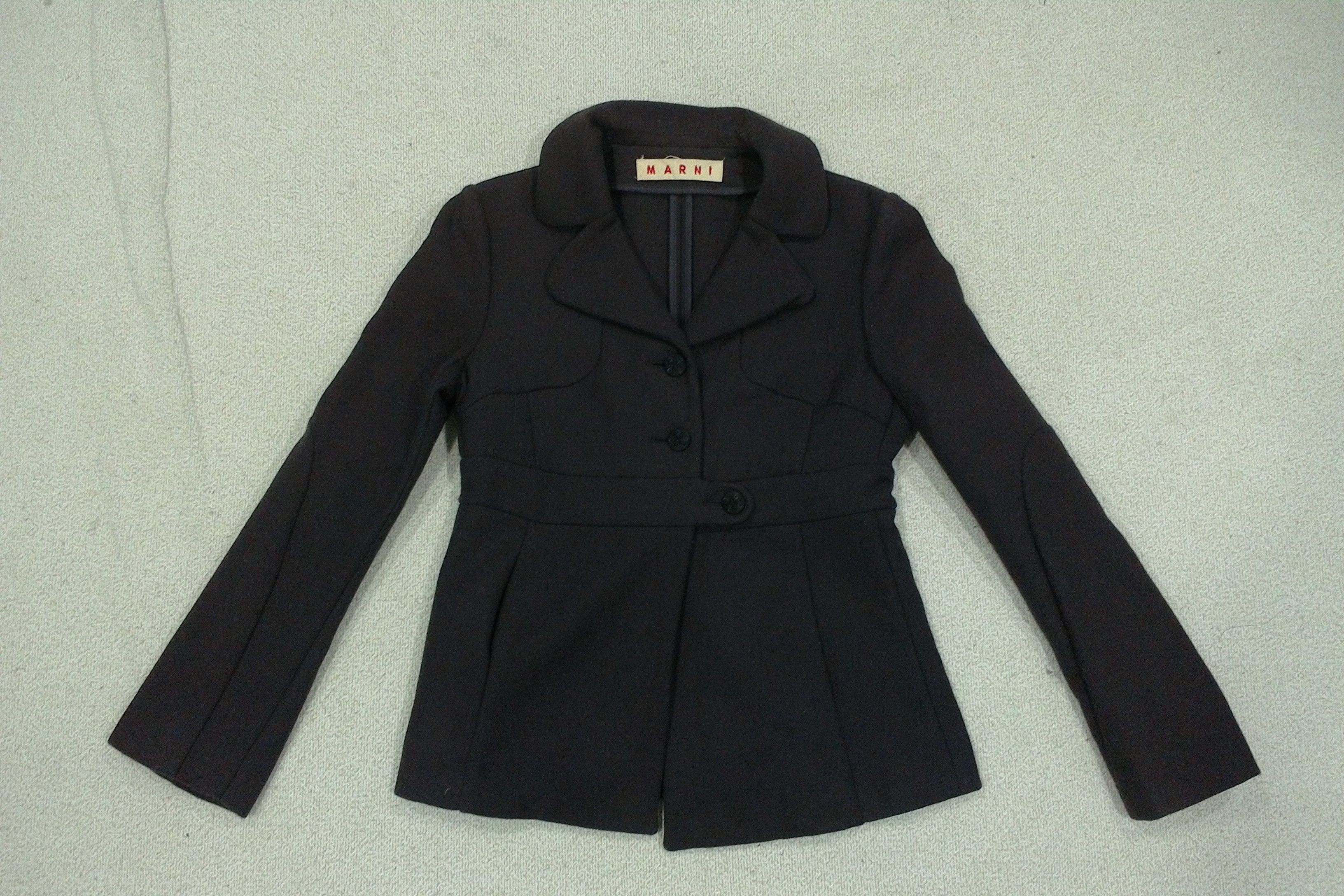 Designer × Marni MARNI Purple Wool Women Jacket Size S / US 4 / IT 40 - 4 Thumbnail
