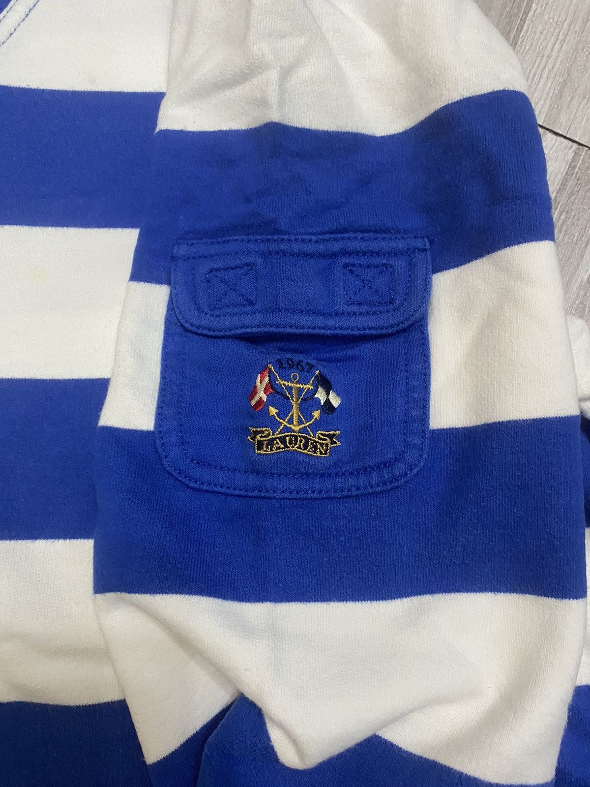 Lauren Ralph Lauren × Polo Ralph Lauren Lauren jeans co ralph lauren stripes v-neck sweatshirt Size US L / EU 52-54 / 3 - 3 Thumbnail