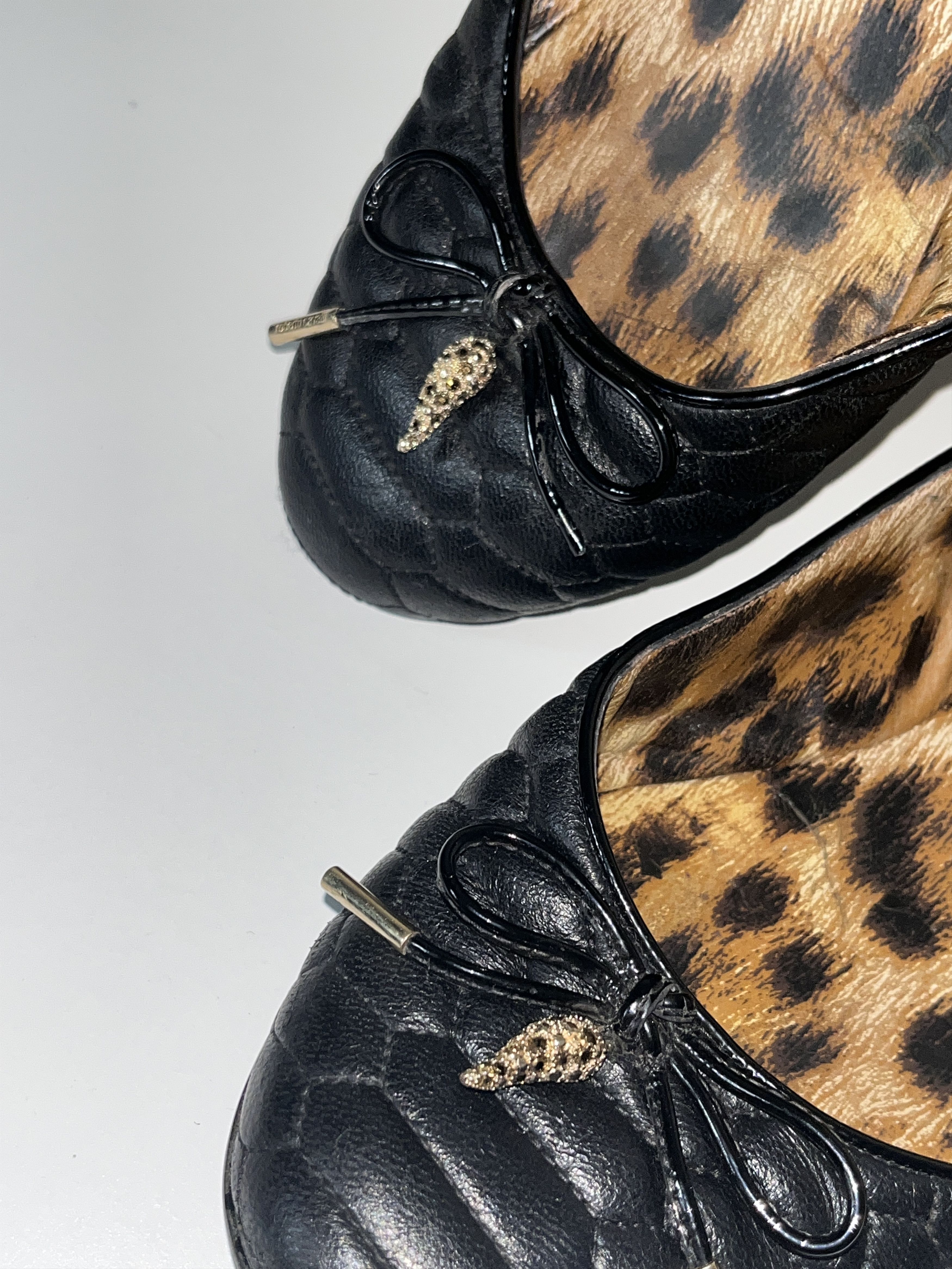 Roberto Cavalli Roberto Cavalli Just Cavalli Black Ballet Flats - Size 38 Size US 7 / IT 37 - 4 Thumbnail