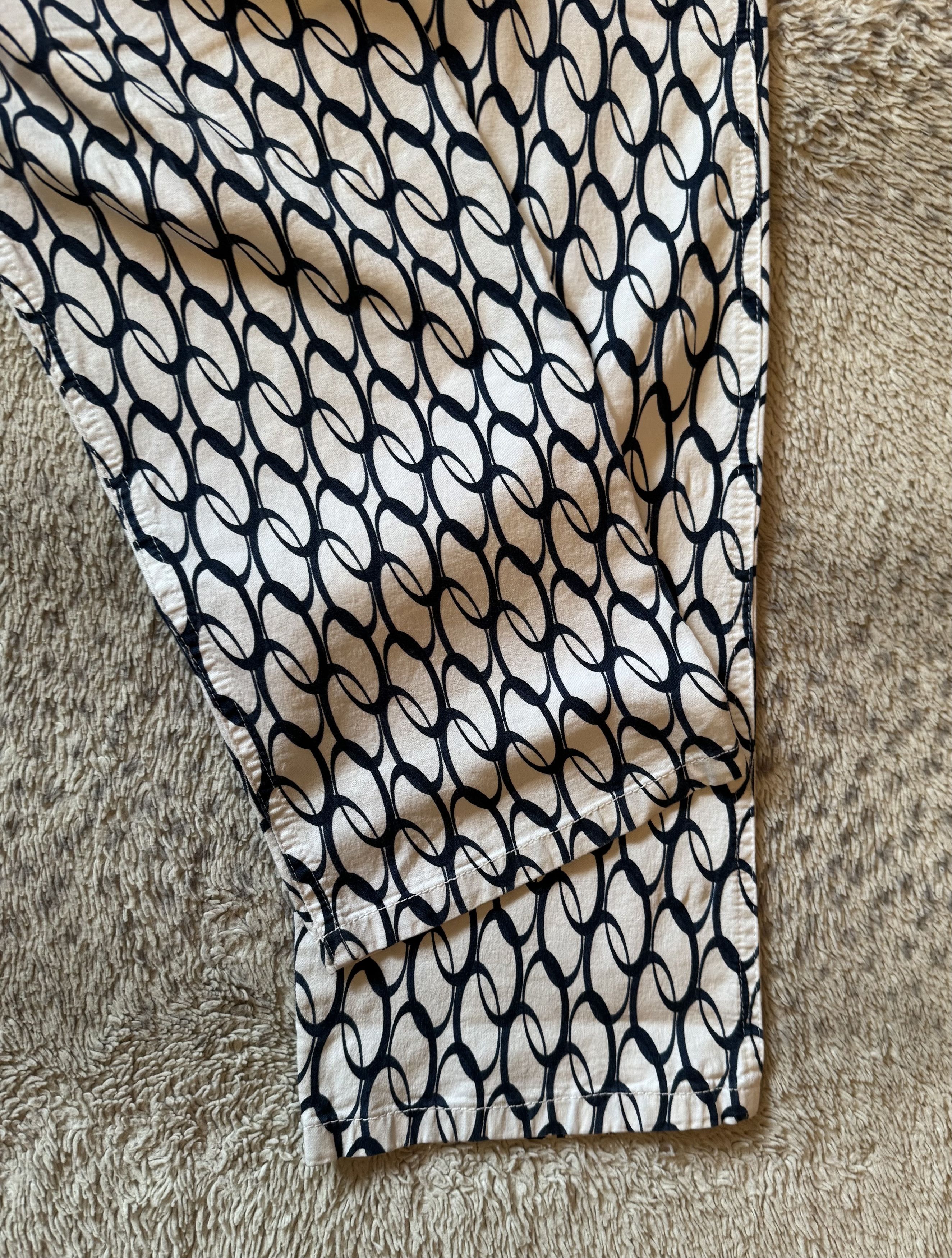 Escada Escada Vintage 90s Monogram Grpahic Pants Size 28" / US 6 / IT 42 - 4 Thumbnail
