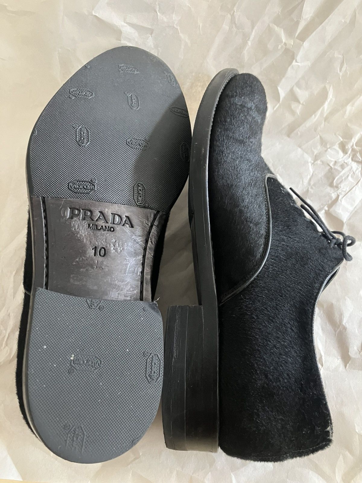 Prada Prada Ponyhair Oxford Shoes Size US 11 / EU 44 - 4 Thumbnail