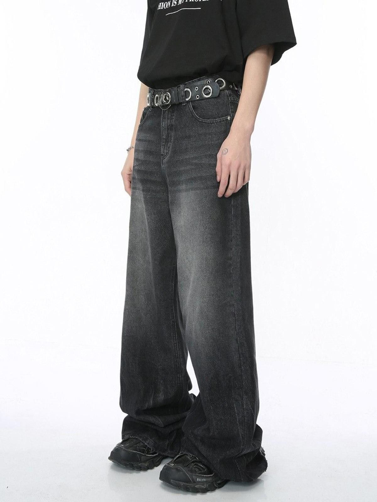 Vintage Baggy Wide Leg Denim Jeans Size US 30 / EU 46 - 2 Thumbnail