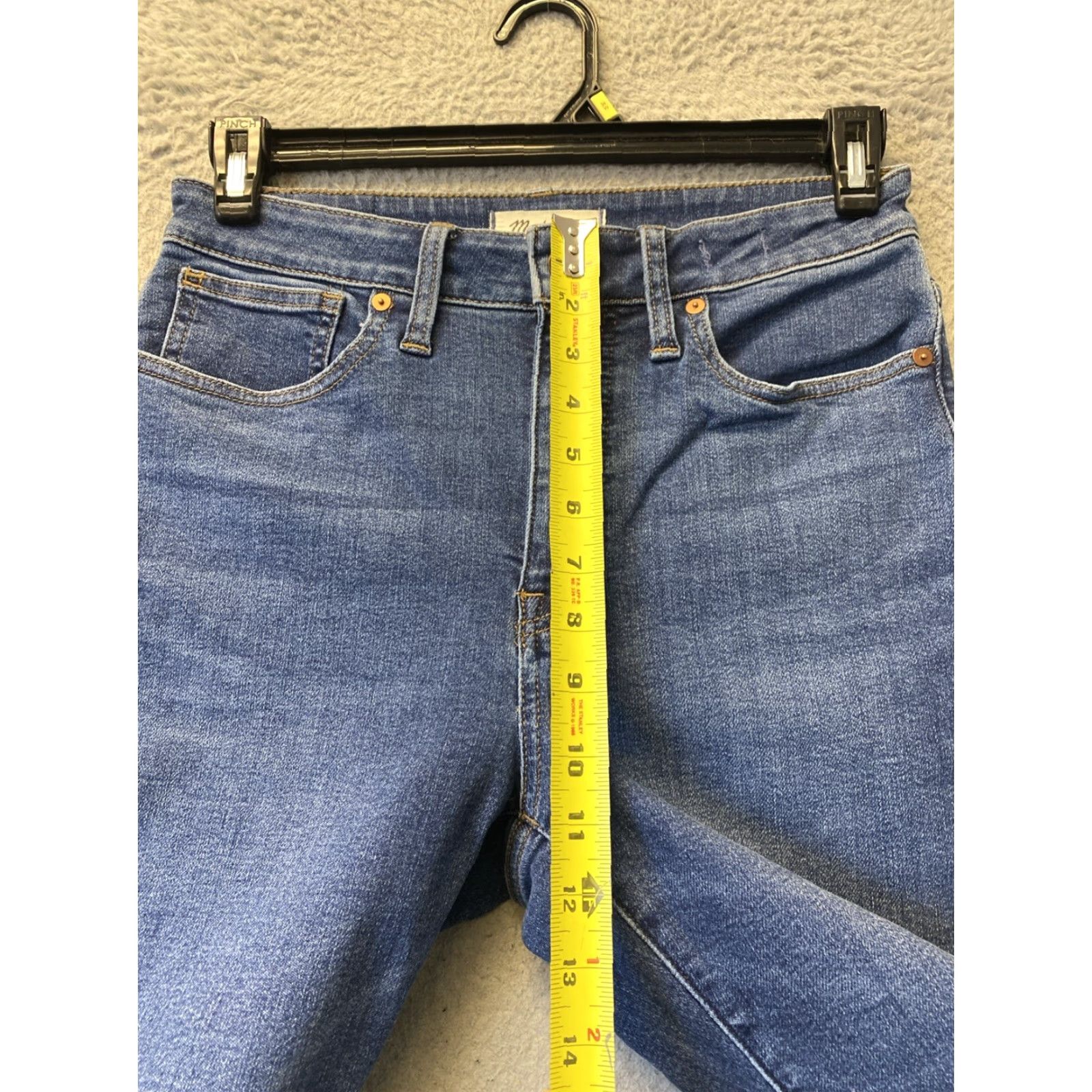 Madewell Madewell Jeans Size 27 Medium Wash High Rise Skinny Girlfriend Blue Womens Size 29" - 7 Thumbnail