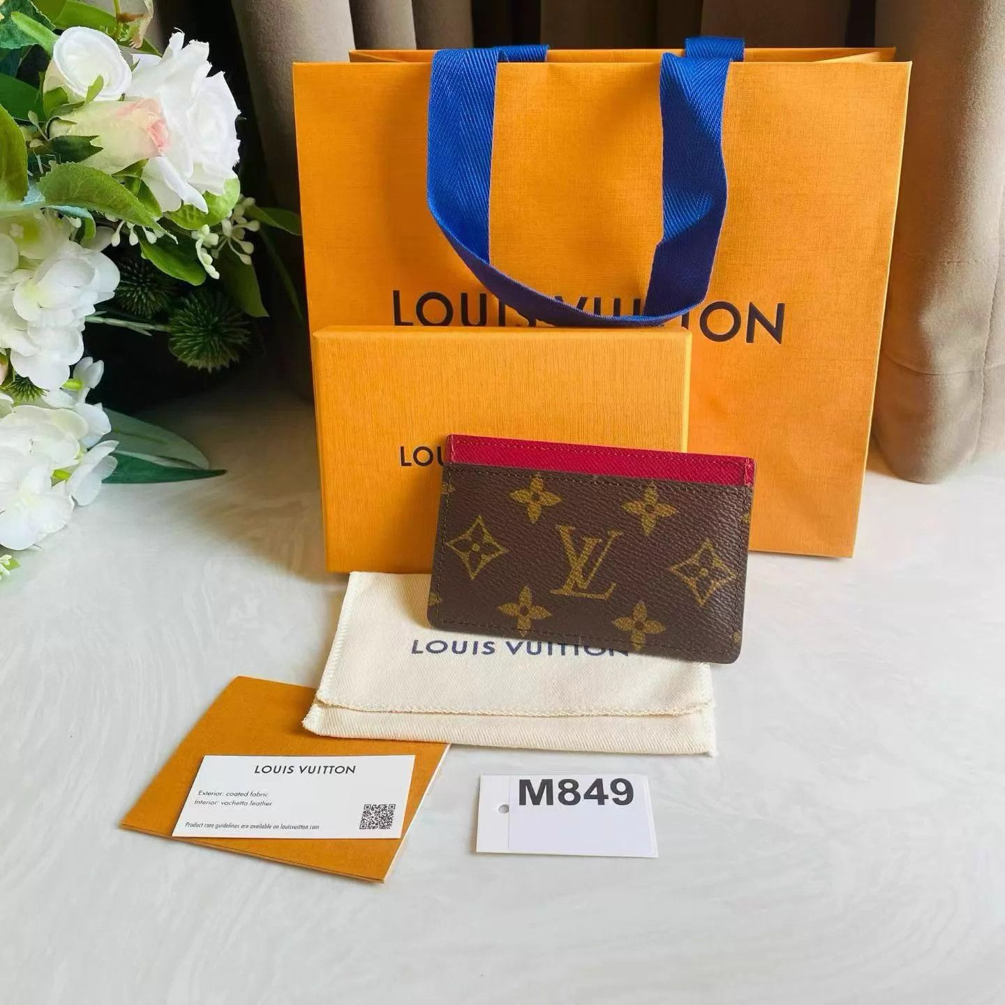 Louis Vuitton LV Brown Monogram Chip Card Holder (Mint, D.B., Box) Size ONE SIZE - 2 Thumbnail
