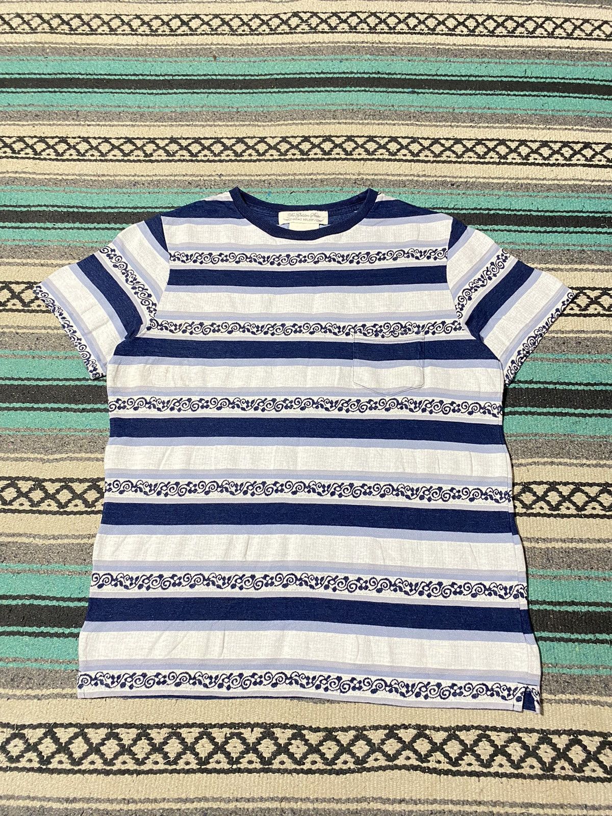 Remi Relief Remi Relief Jacquard Border Pocket T-Shirt Size US S / EU 44-46 / 1 - 2 Thumbnail