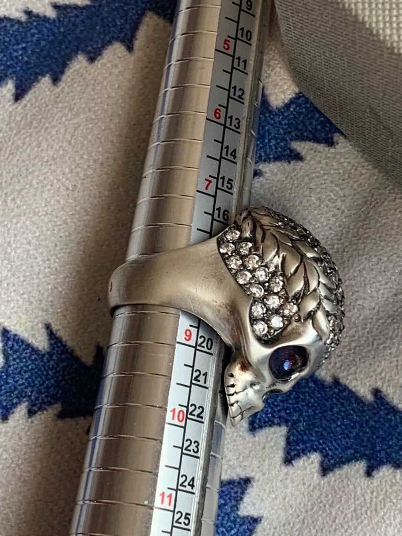 Vivienne Westwood Vivienne Westwood Vintage full diamond skull ring Size ONE SIZE - 6 Thumbnail