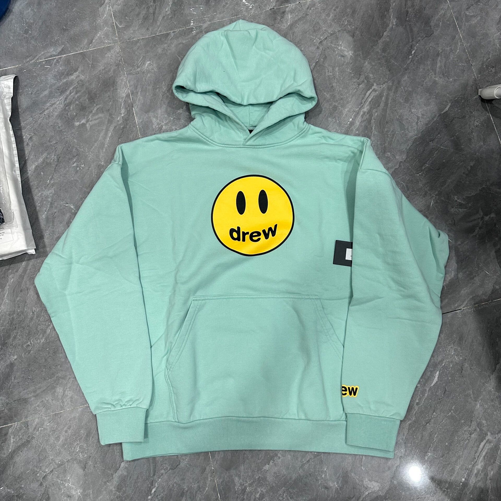 Drew House Mint Green Smiley Face Hoodie Size US L / EU 52-54 / 3 - 1 Thumbnail