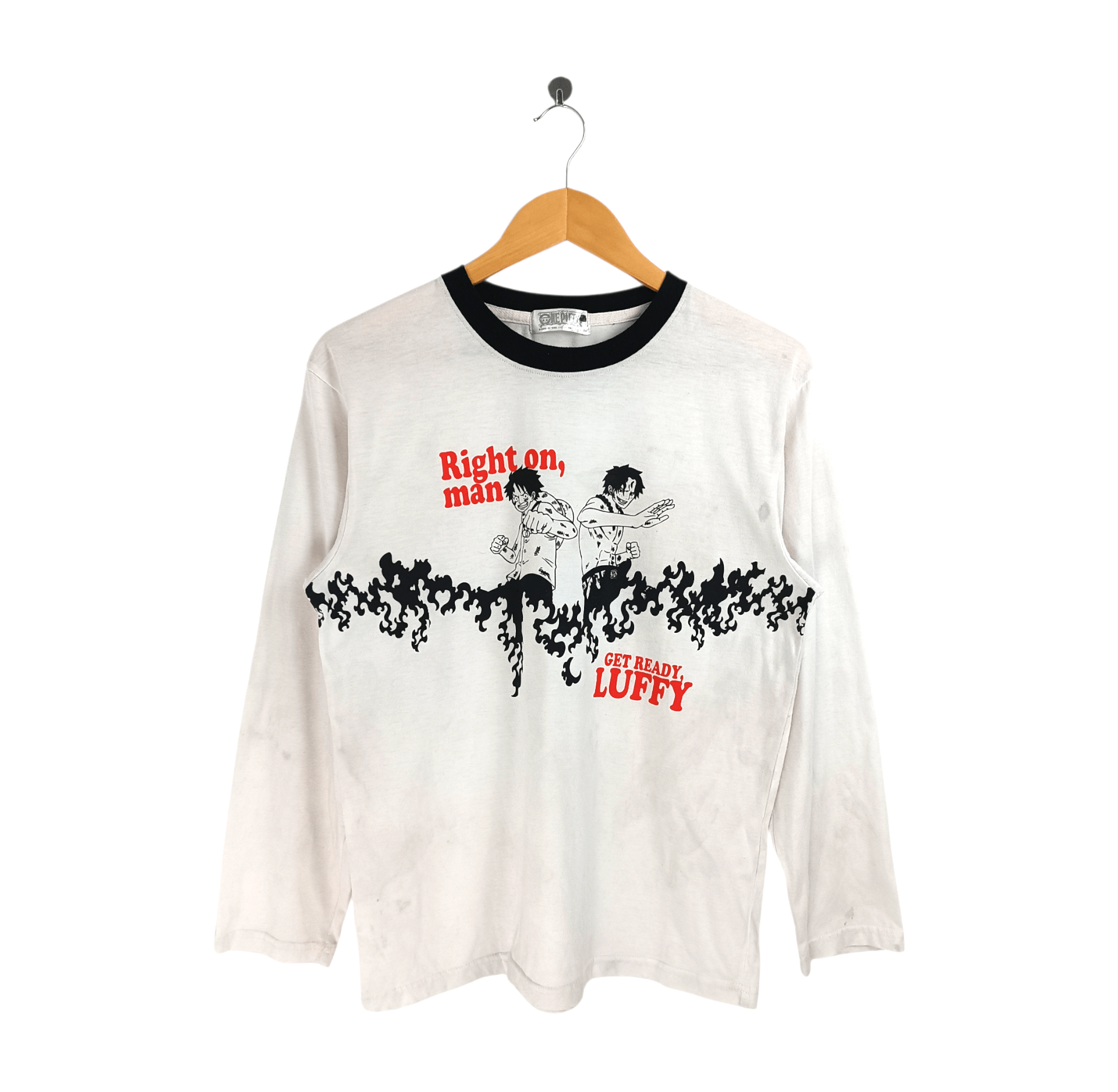 Anime VINTAGE ONE PIECE LUFFY AND ACE VERY RARE ANIME TEE Size US M / EU 48-50 / 2 - 1 Thumbnail