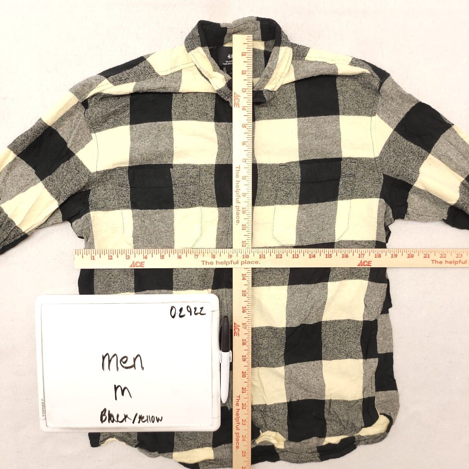 H&M H&M Buffalo Check Flannel Shirt Mens Size Medium M Black Size US M / EU 48-50 / 2 - 6 Thumbnail