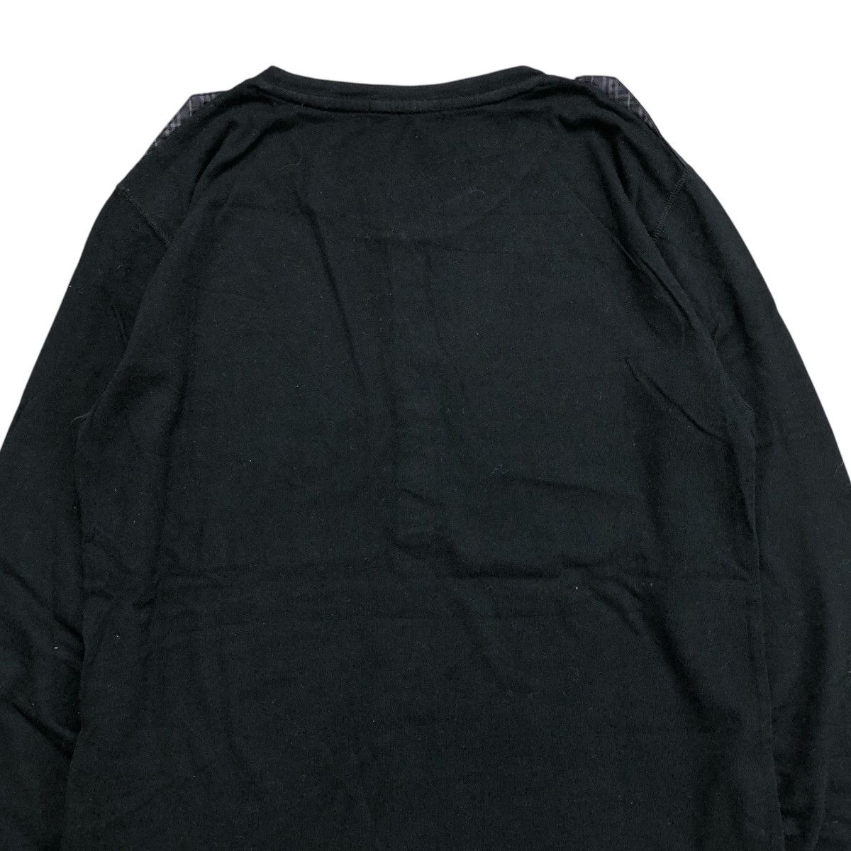 Black Label × Burberry × Designer Vintage Burberry Black Label Half Button Long Sleeve Size US M / EU 48-50 / 2 - 11 Thumbnail