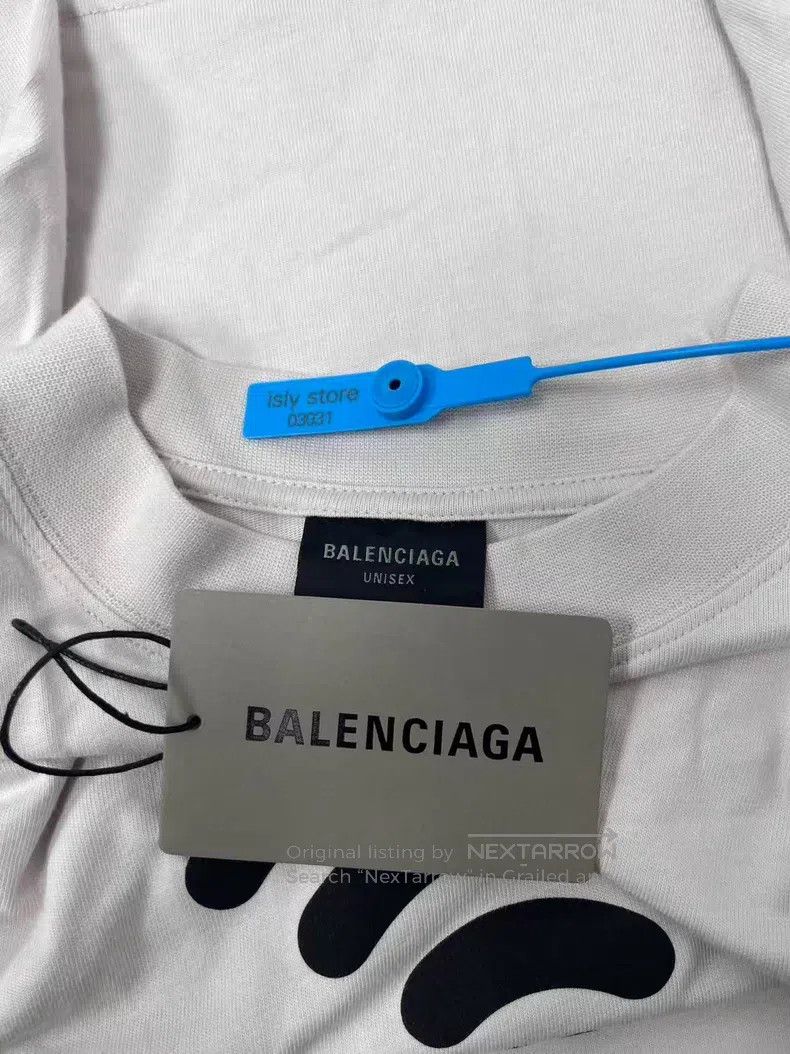 Balenciaga Balenciaga Logo Letter Printed Crew Neck Short Sleeve T-Sh Size XS / US 0-2 / IT 36-38 - 5 Thumbnail