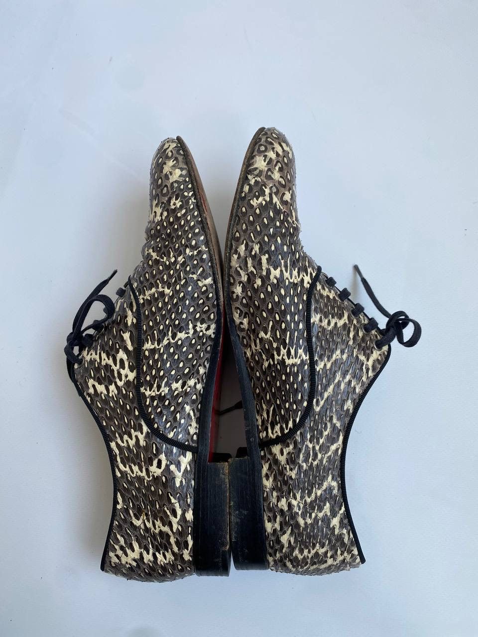 Christian Louboutin Christian Louboutin Lace Ups Low Top Snakeskin Size US 10 / IT 40 - 12 Thumbnail