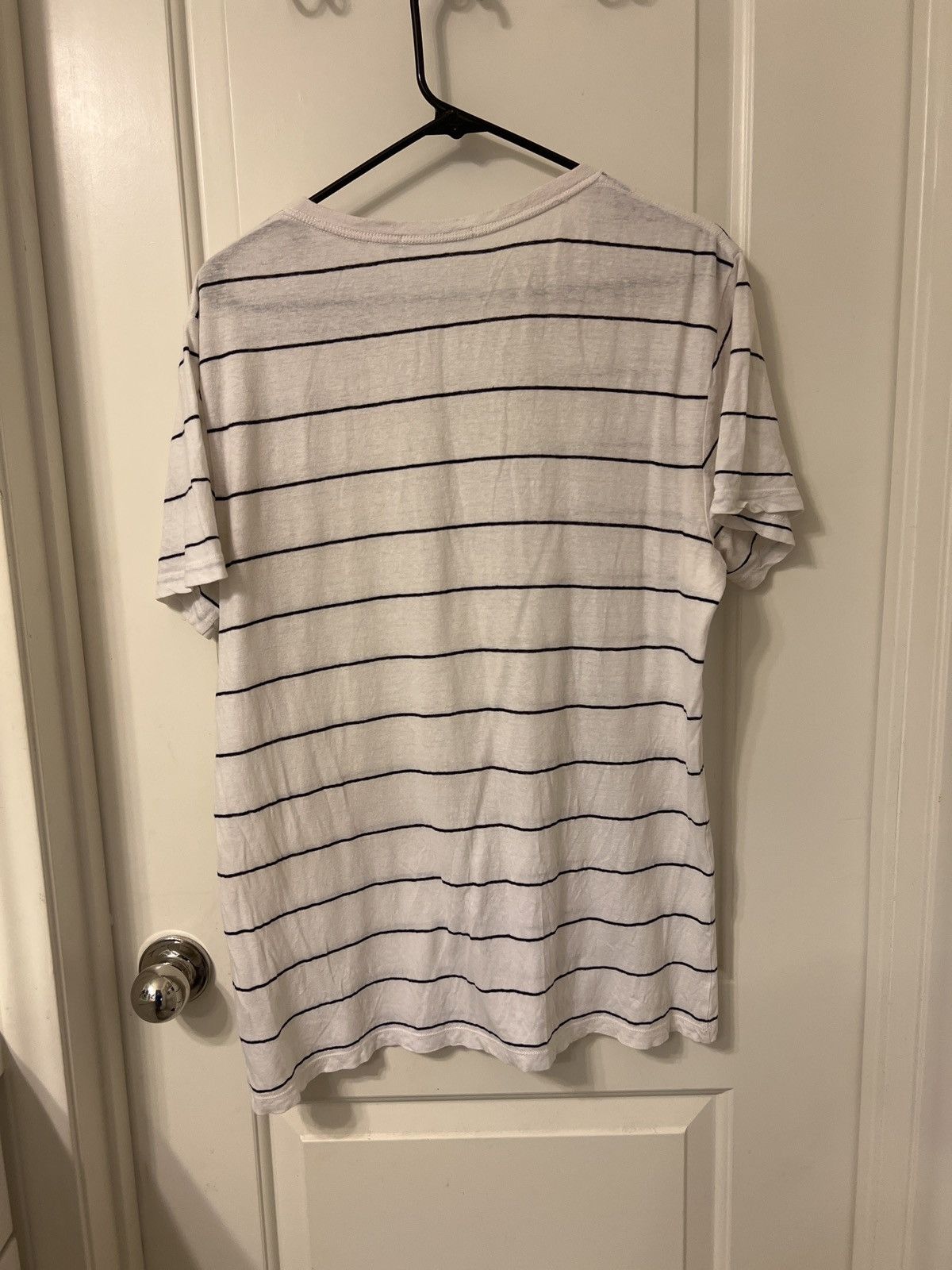 Alexander Wang × T by Alexander Wang T by Alexander Wang sz Small linen stripe crewneck Tee Size US S / EU 44-46 / 1 - 6 Thumbnail