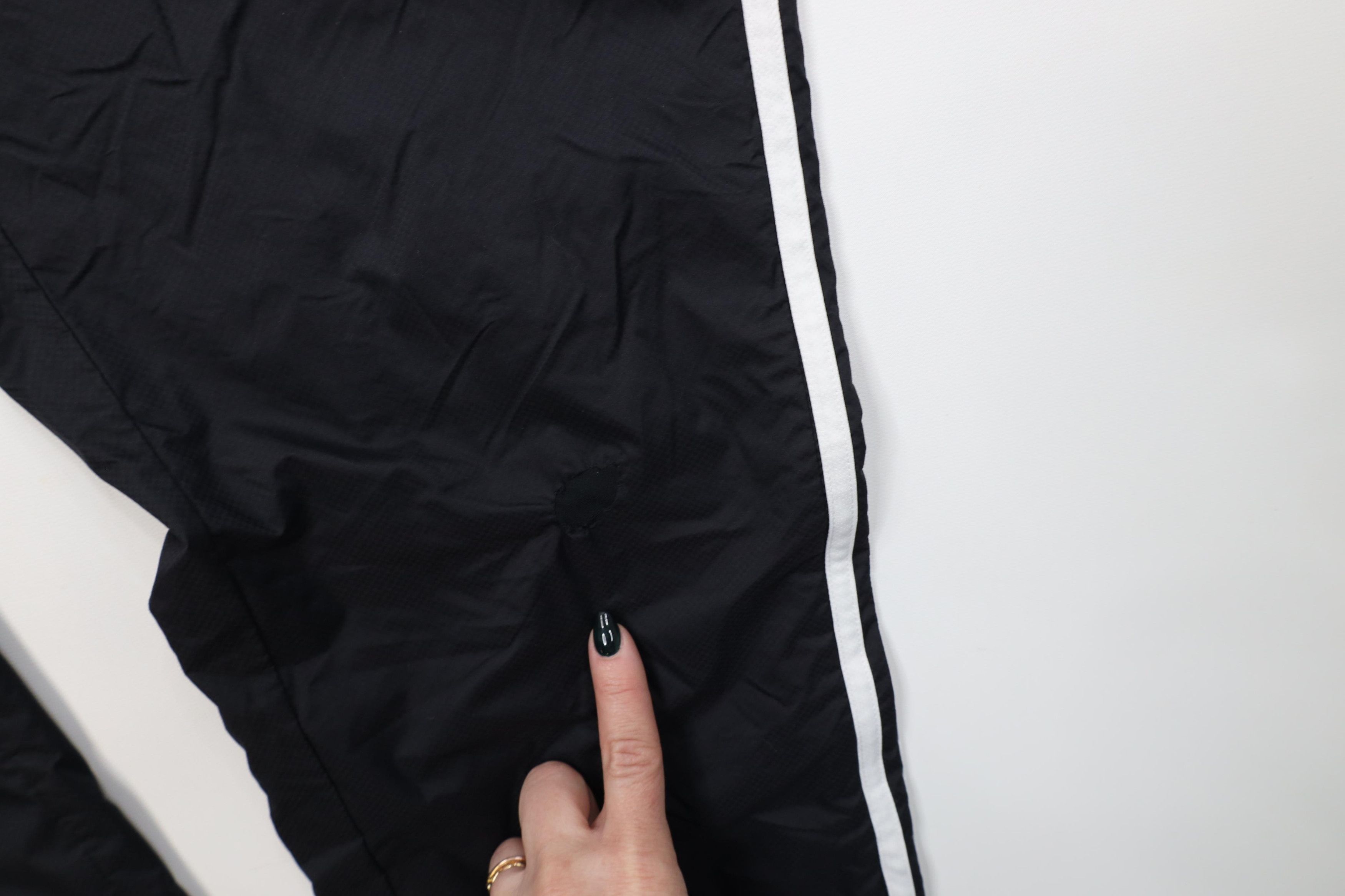 Adidas Vintage Y2K Adidas Striped Lined Windbreaker Pants Black Size US 34 / EU 50 - 14 Thumbnail