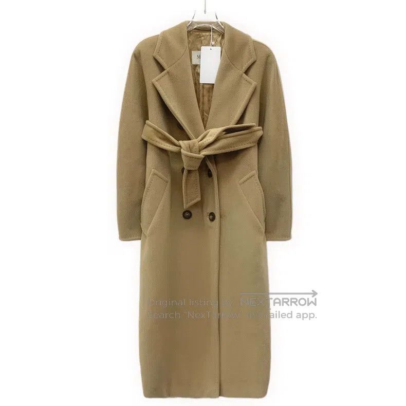 Max Mara Max Mara Brown Sheep Wool Lapel Double Breasted Long Sleev Size S / US 4 / IT 40 - 1 Thumbnail