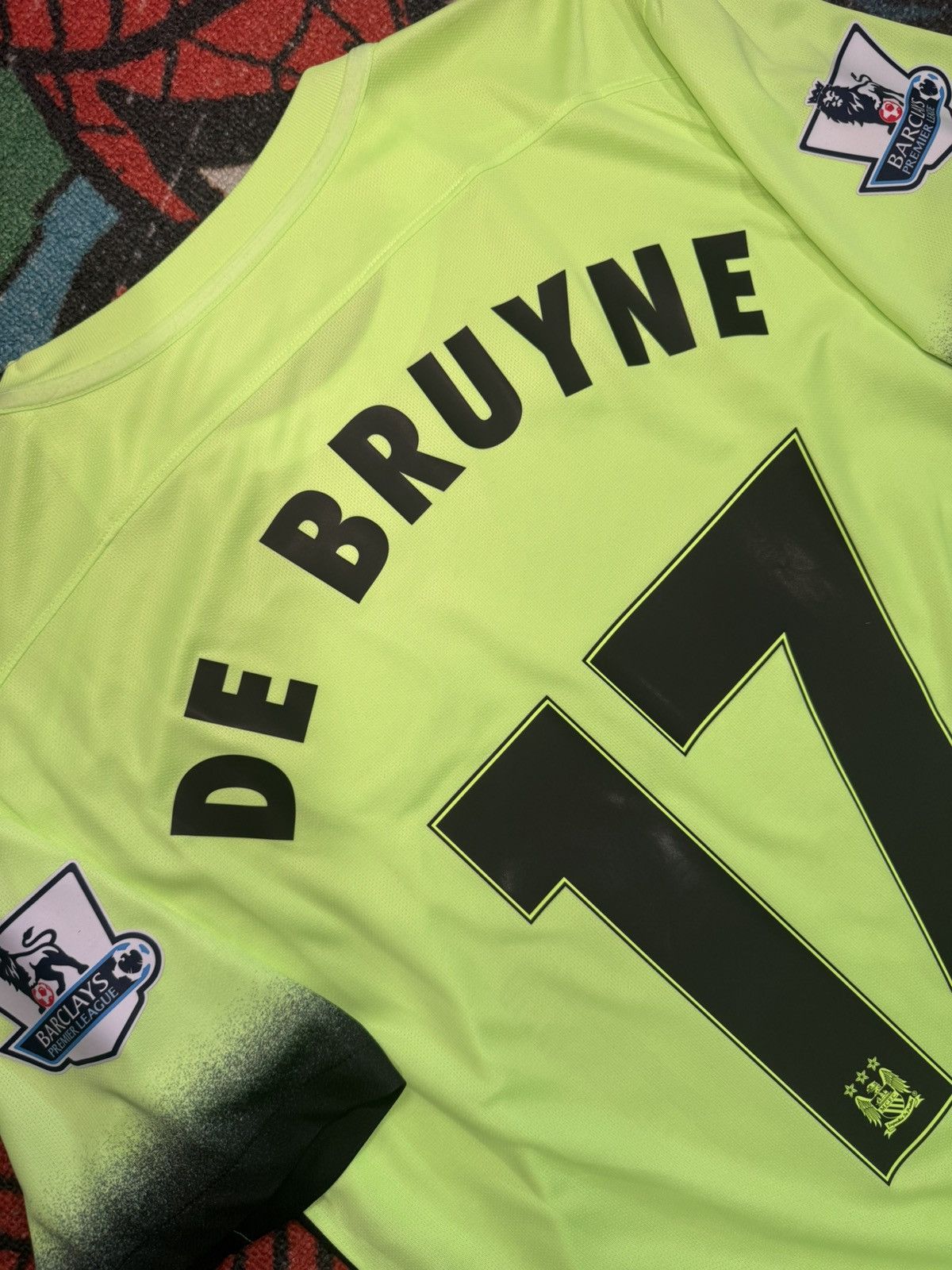 Nike Manchester City 2015/16 De Bruyne #17 third jersey Size US L / EU 52-54 / 3 - 3 Thumbnail