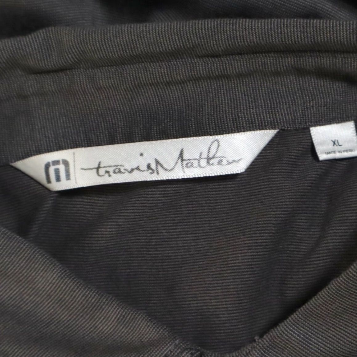 TravisMathew Travis Mathew Golf Cotton Blend Solid Polo Shirt Charcoal Men's XL Size US XL / EU 56 / 4 - 5 Thumbnail