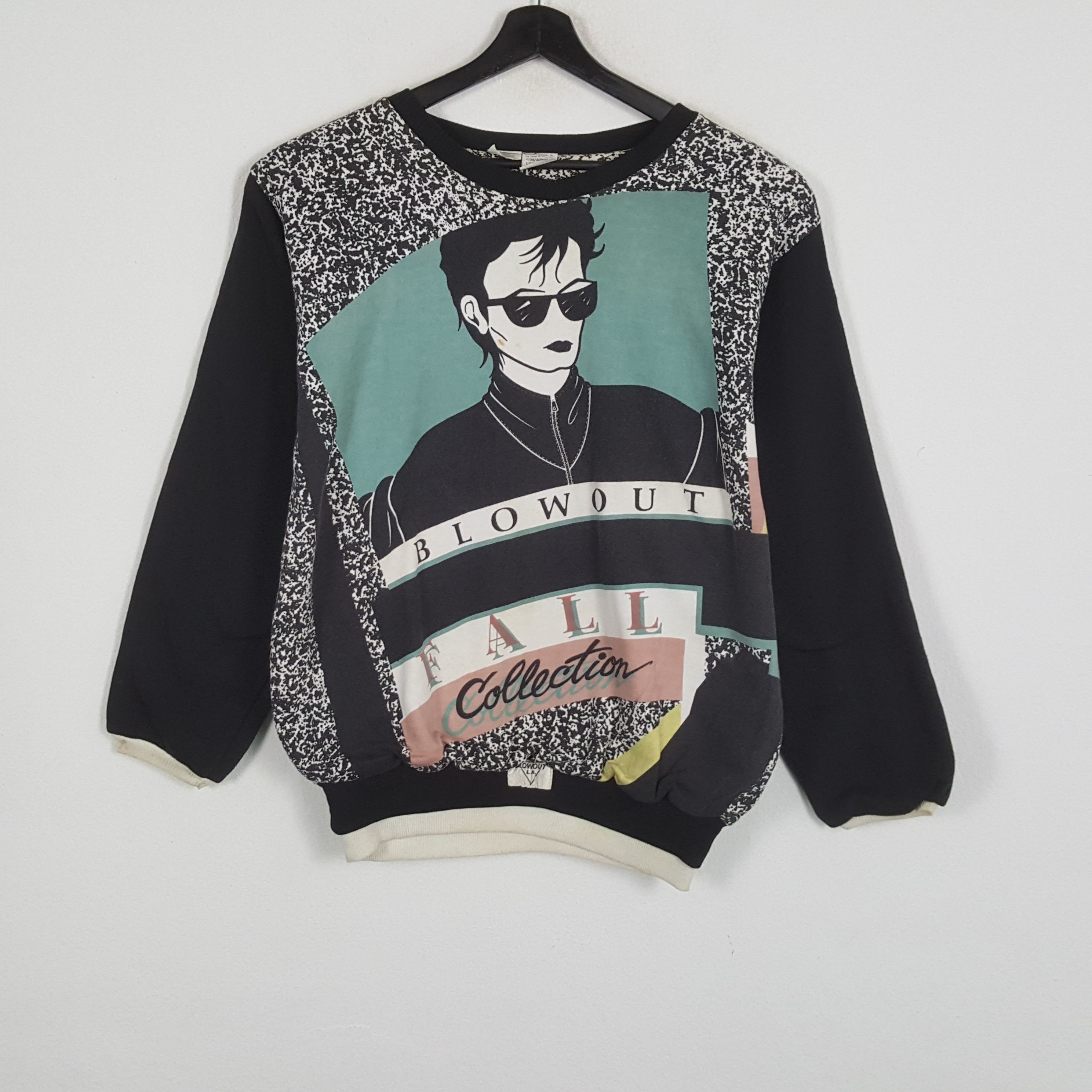 Vintage BLOWOUT FALL Fashion Designer Style Sweatshirt Size US L / EU 52-54 / 3 - 1 Thumbnail