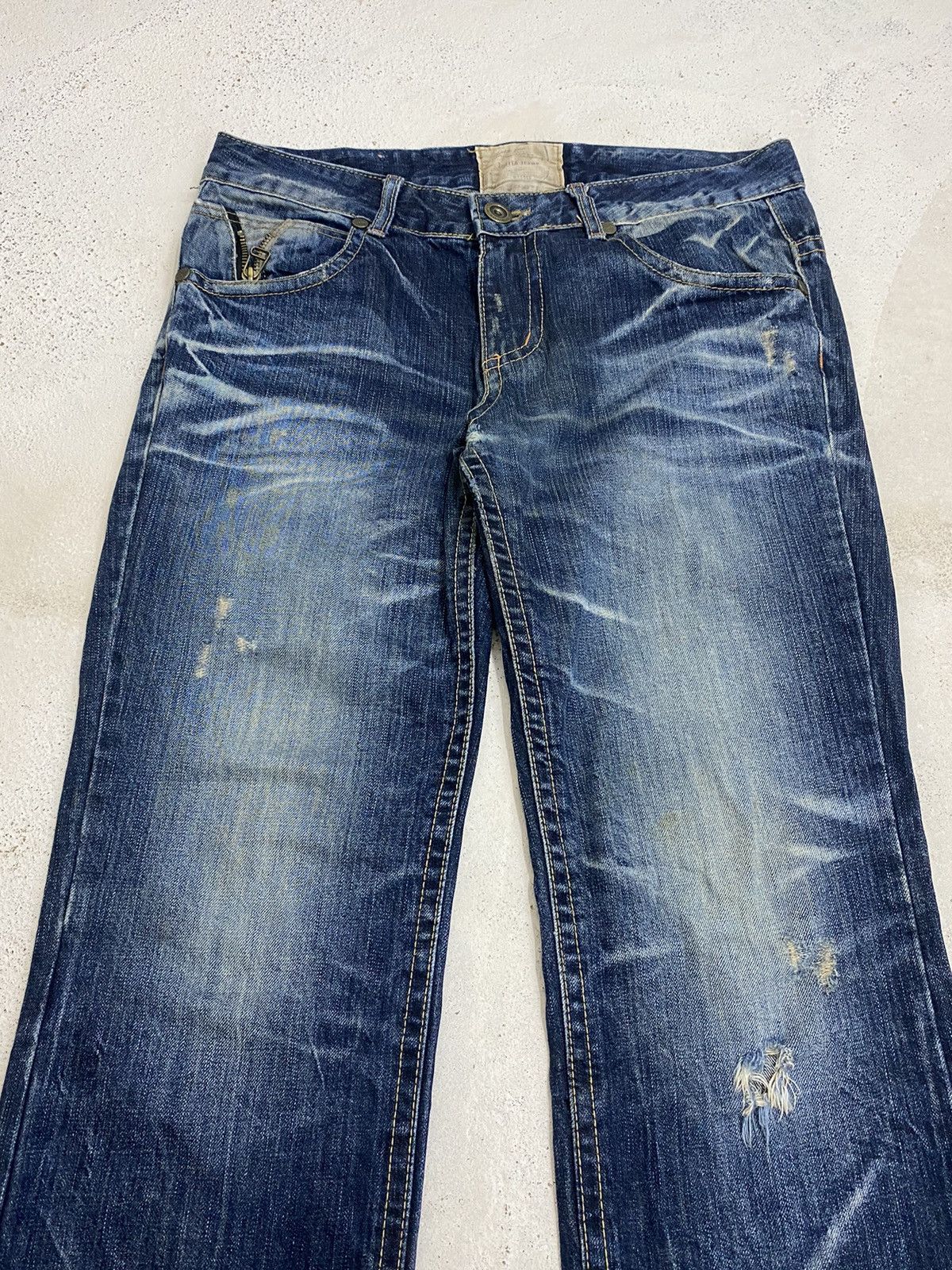 If Six Was Nine × Japanese Brand × Le Grande Bleu (L.G.B.) Lolita Japan Yoshimoto Nara Whisker Washed Zipper Pocket Size US 34 / EU 50 - 5 Thumbnail