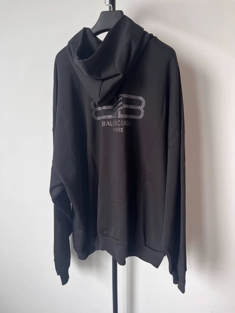 Balenciaga Balenciaga Solid Logo print hooded sweatshirt Size US XL / EU 56 / 4 - 1 Thumbnail