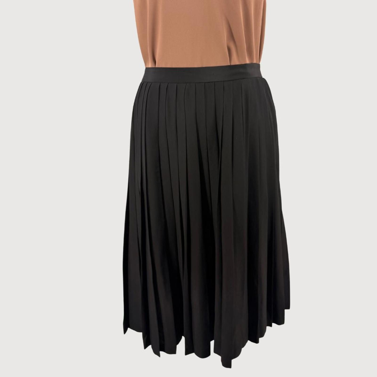 Other Ellen Tracy Vintage 100% Silk Pleated Midi Skirt Size 12 Size 34" / US 12 / IT 48 - 3 Thumbnail