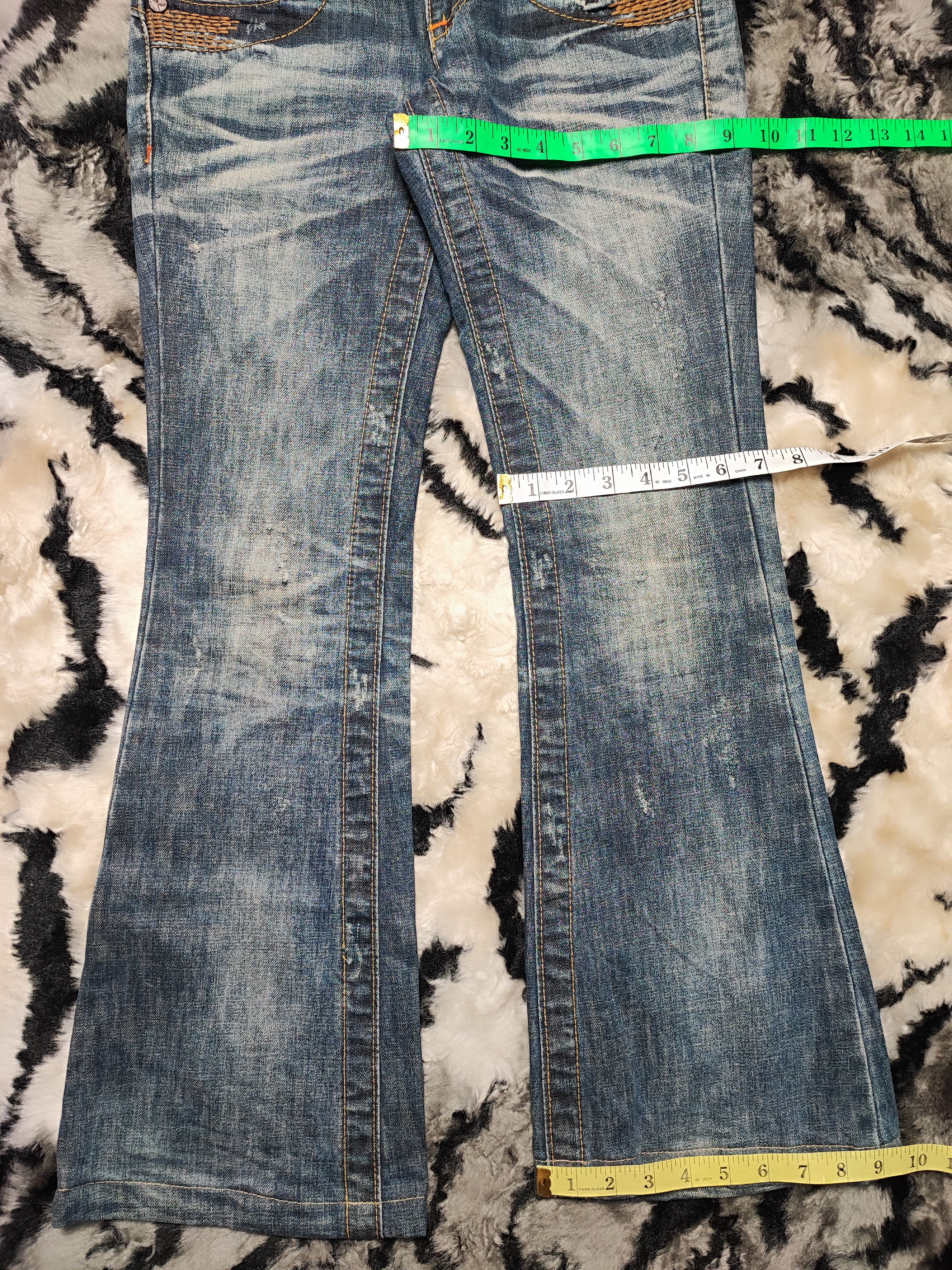 If Six Was Nine Vintage Japanese Flare Lolita Jeans Size 28" / US 6 / IT 42 - 7 Thumbnail