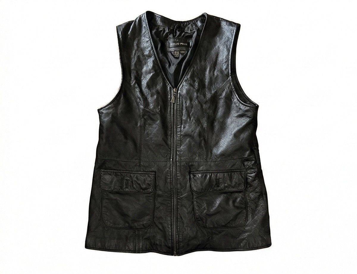 Other Otello Pelle 1990 vintage leather vest Size US M / EU 48-50 / 2 - 1 Thumbnail