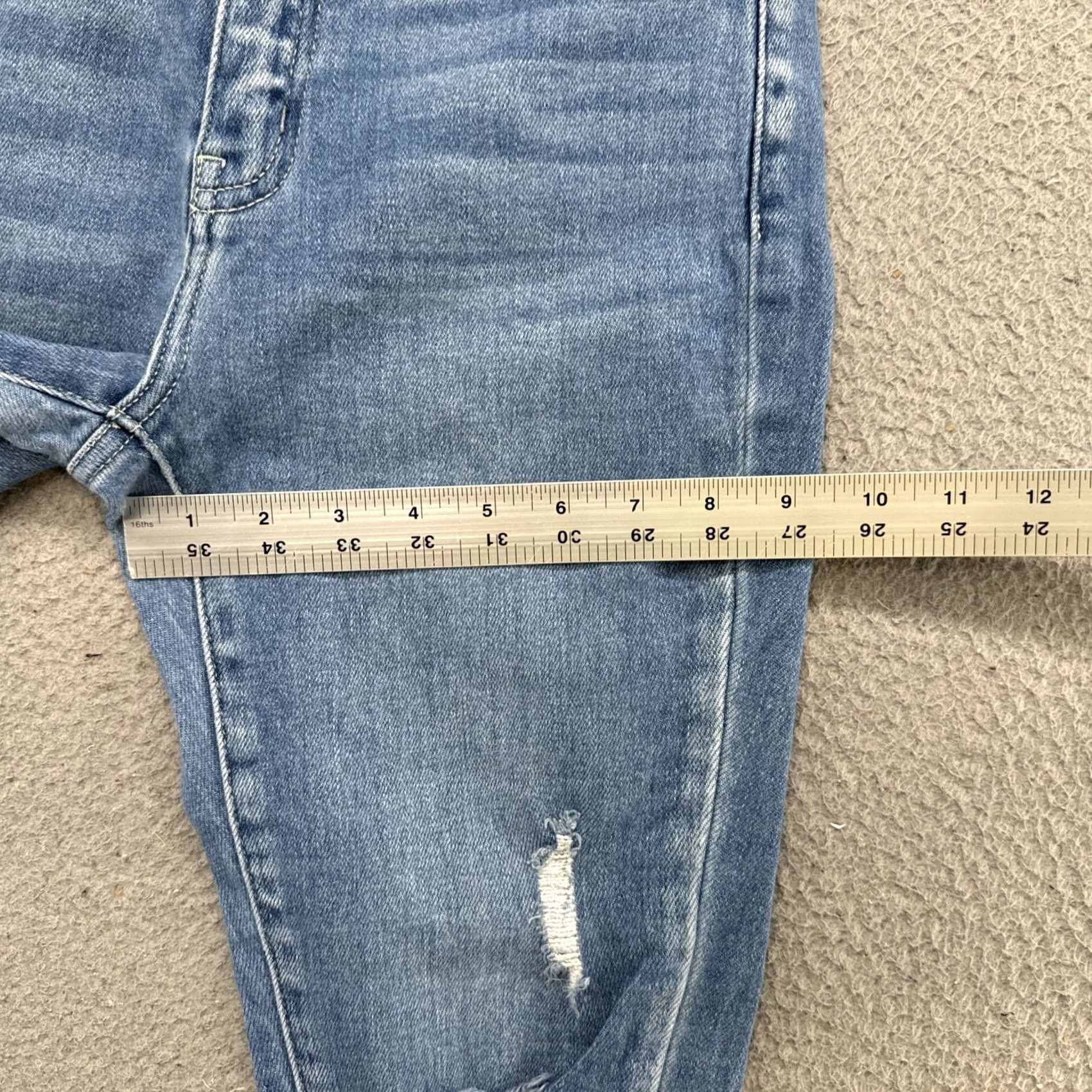 Vintage VINTAGE KanCan Jeans Distressed Women's 26 Denim Blue High Rise Ankle Relaxed Regular Tighten Size 26" / US 2 / IT 38 - 7 Thumbnail