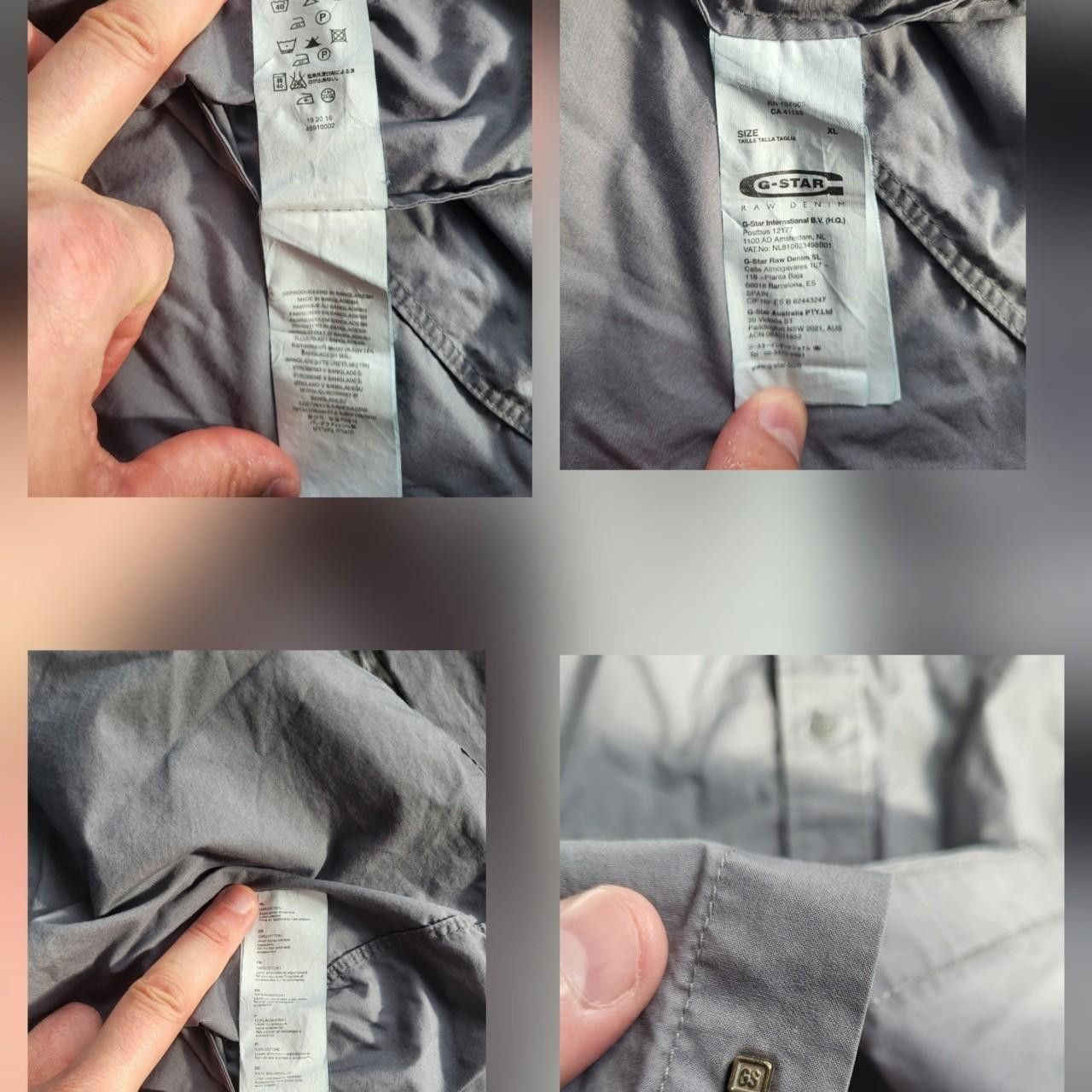 G-Star G-Star RAW Men's Grey Shirt - Size XL Size US XL / EU 56 / 4 - 8 Thumbnail