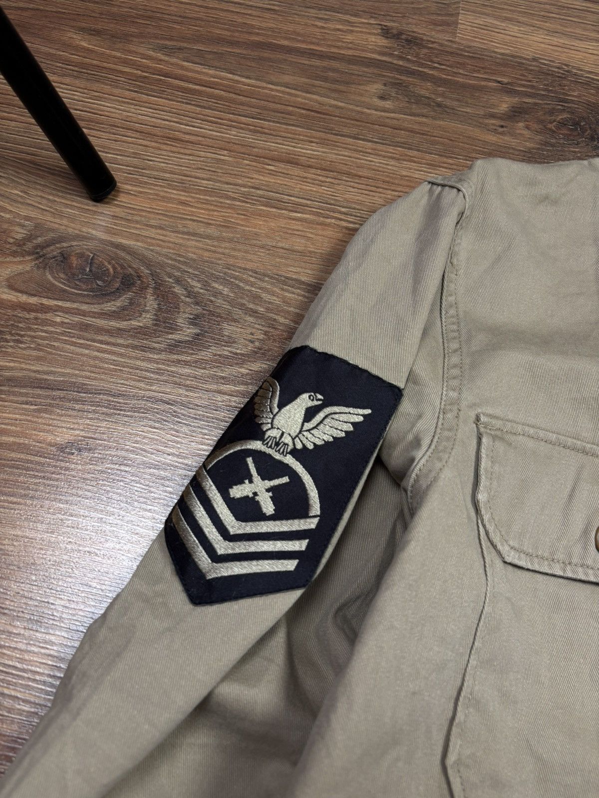 Denim & Supply Ralph Lauren Vintage Ralph Lauren Denim & Supply Patched Military Shirt Size US S / EU 44-46 / 1 - 6 Thumbnail