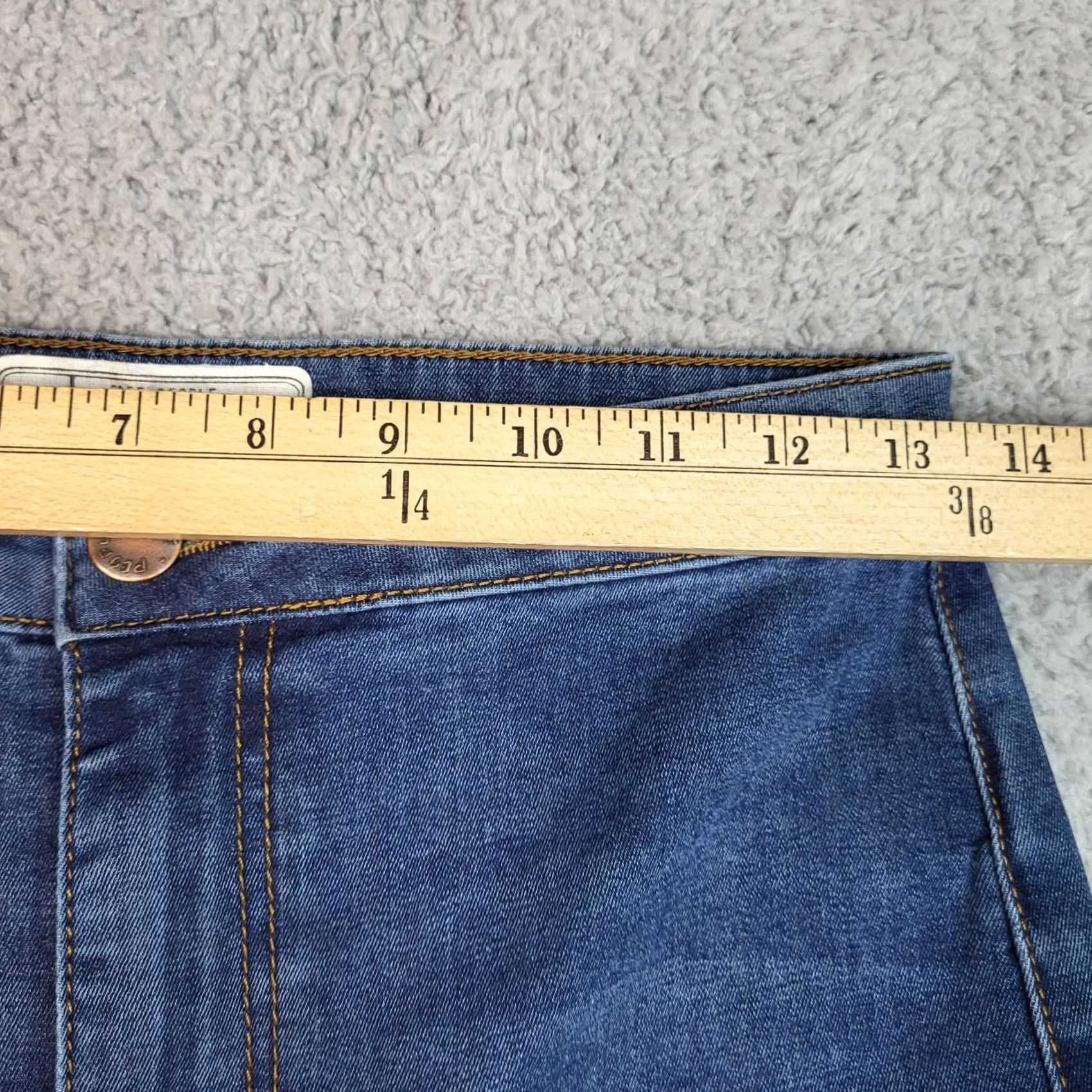 Free People Free People Jeans Women's Blue High Rise Flared Raw Hem Denim Size 29 Size 29" - 2 Thumbnail