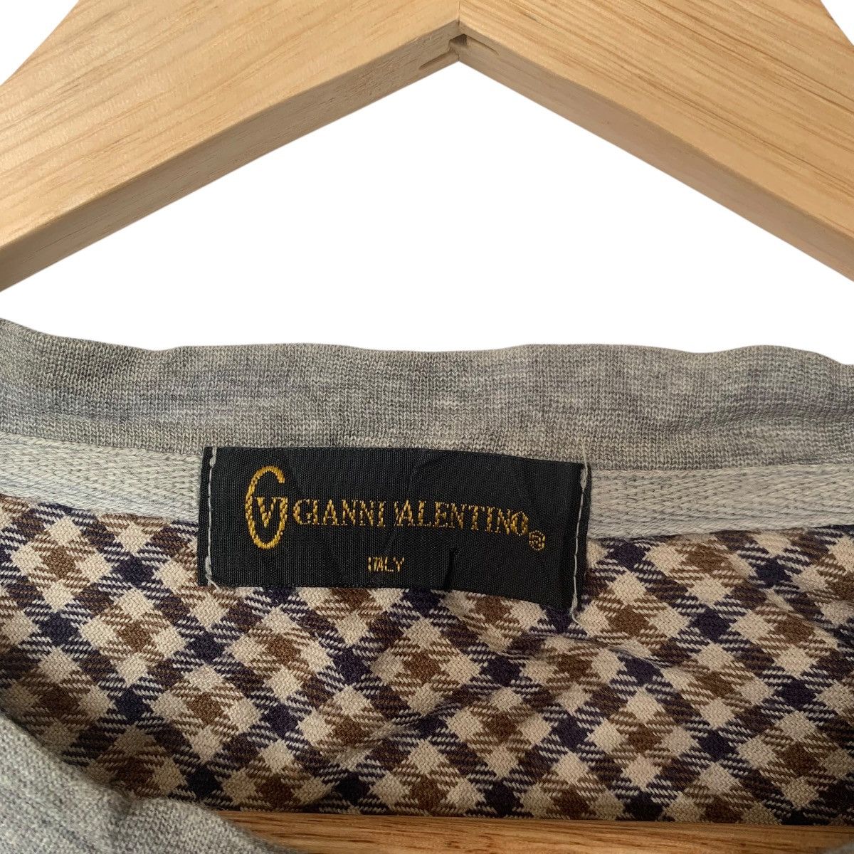 Gianni Valentino Vintage GIANNI VALENTINO ITALY Pocket Plaids Sweashirts Size US M / EU 48-50 / 2 - 3 Thumbnail
