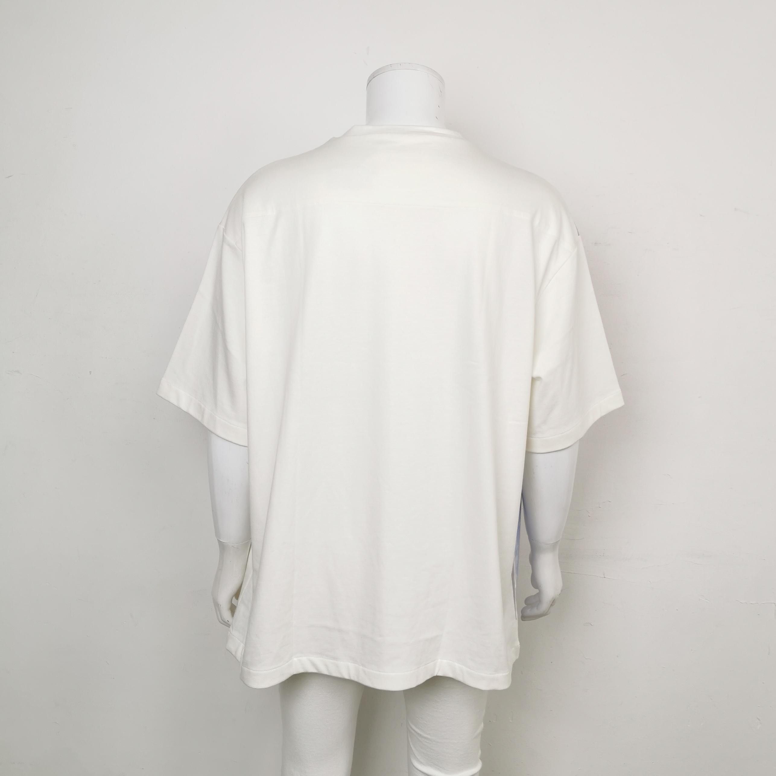 Jil Sander JIL SANDER JIL SANDER Cotton contrast color crew neck T-sh Size US XXL / EU 58 / 5 - 2 Thumbnail