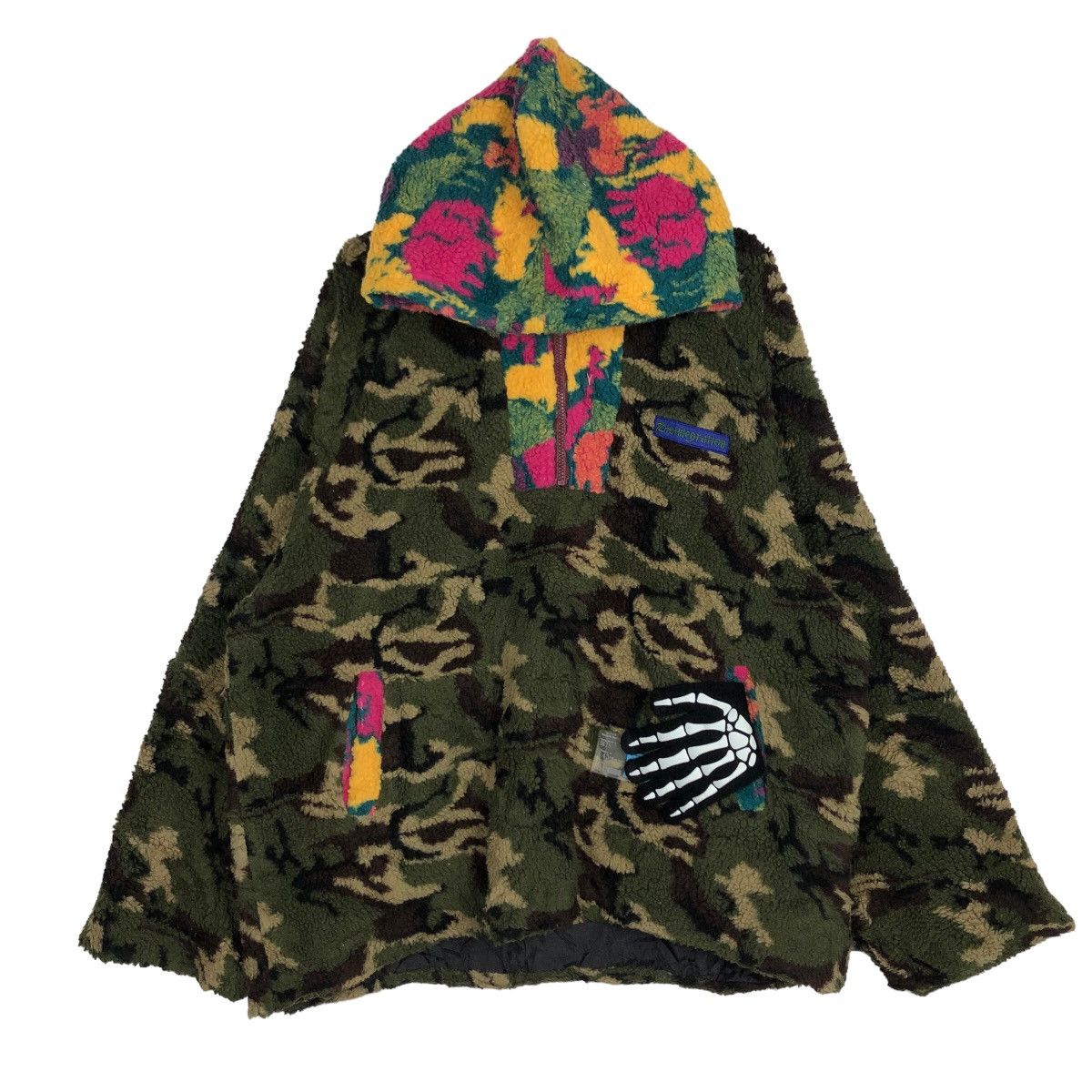 Japanese Brand VINTAGE CAMO FLEECE JACKET RARE COLOUR DISINTEGRATION JAPAN Size US XL / EU 56 / 4 - 1 Thumbnail