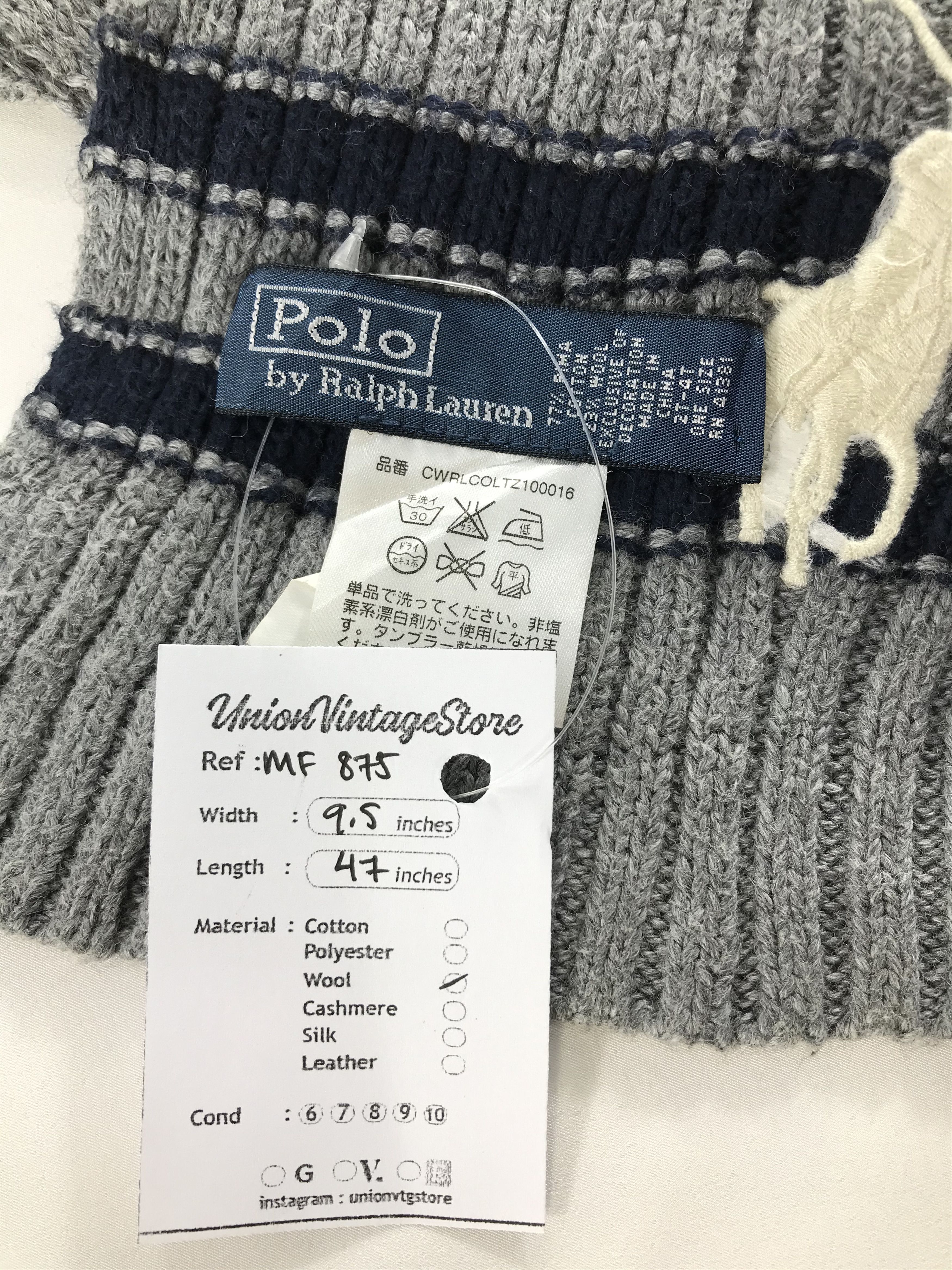 Polo Ralph Lauren Vintage Polo Ralph Lauren Scarf/Muffler/Neckwear MF875 Size ONE SIZE - 5 Thumbnail