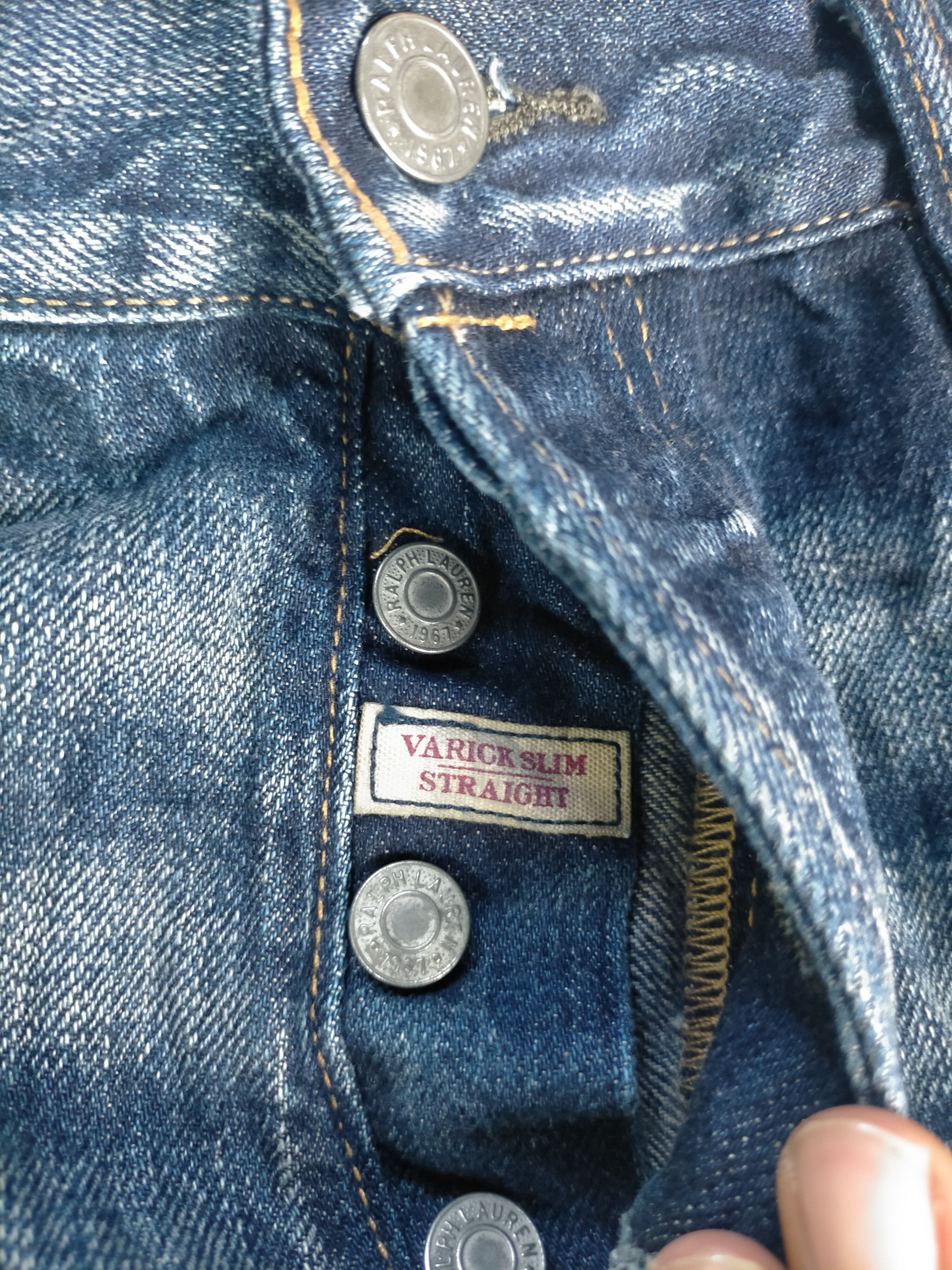 Polo Ralph Lauren Polo Ralph Lauren Distressed Varick Slim Mudwash Jeans Size US 34 / EU 50 - 4 Thumbnail